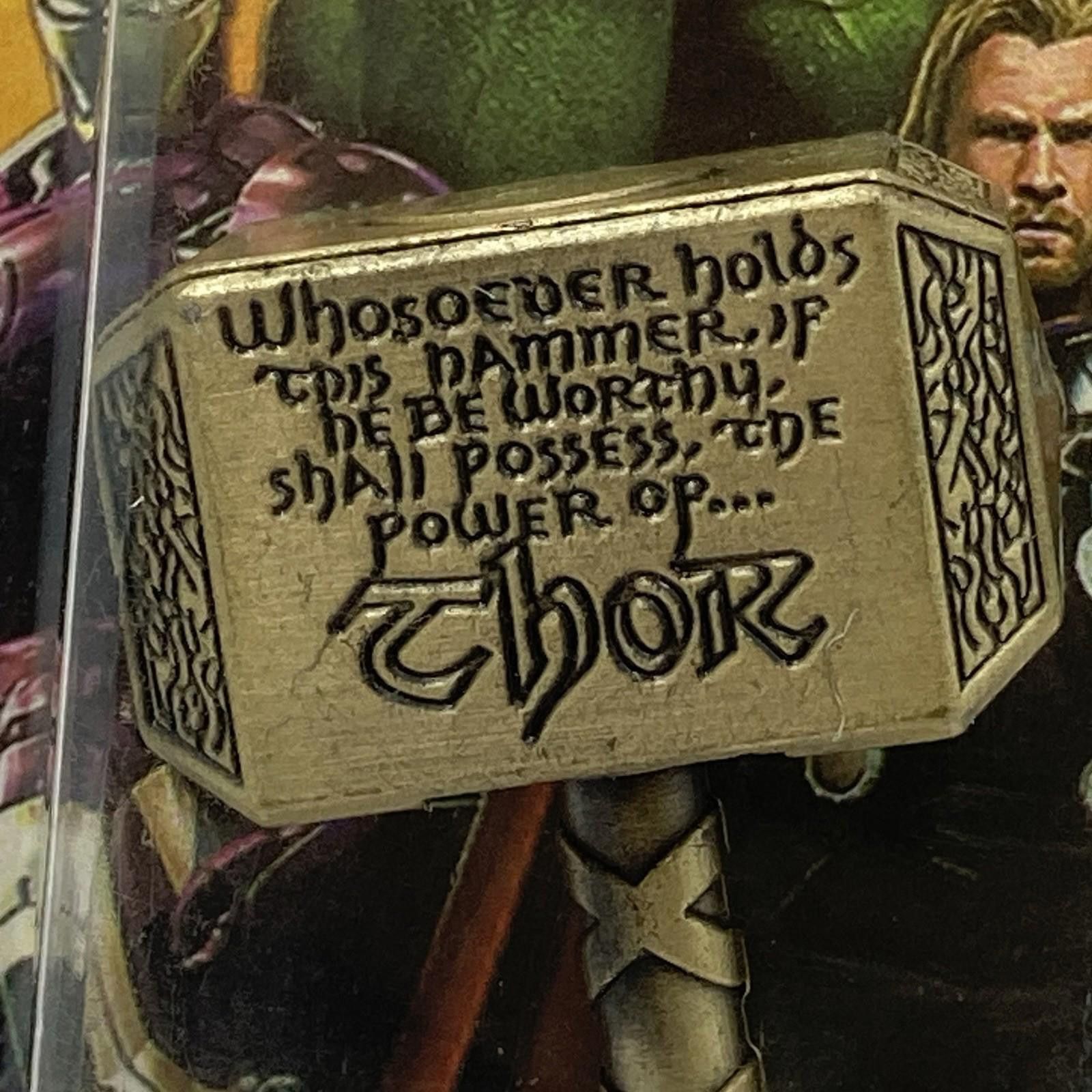 Designer New Marvel Thor Mjolnir Hammer Metal Key Chain 3 Inches Size ONE SIZE - 2 Thumbnail