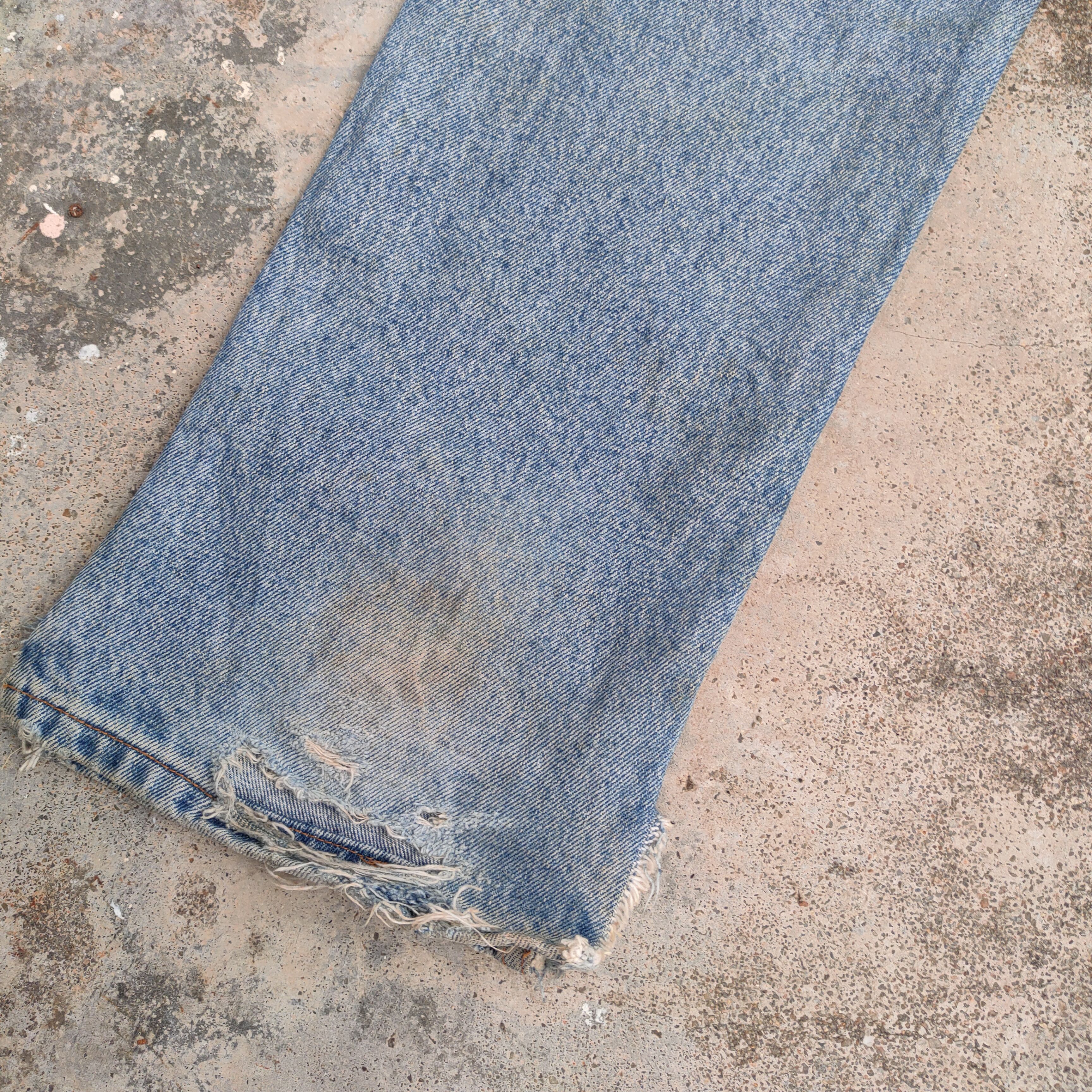 Levi's × Vintage VINTAGE LEVI'S 505 MEXICO RIPPED JEANS DENIM PANTS Size US 28 / EU 44 - 18 Thumbnail
