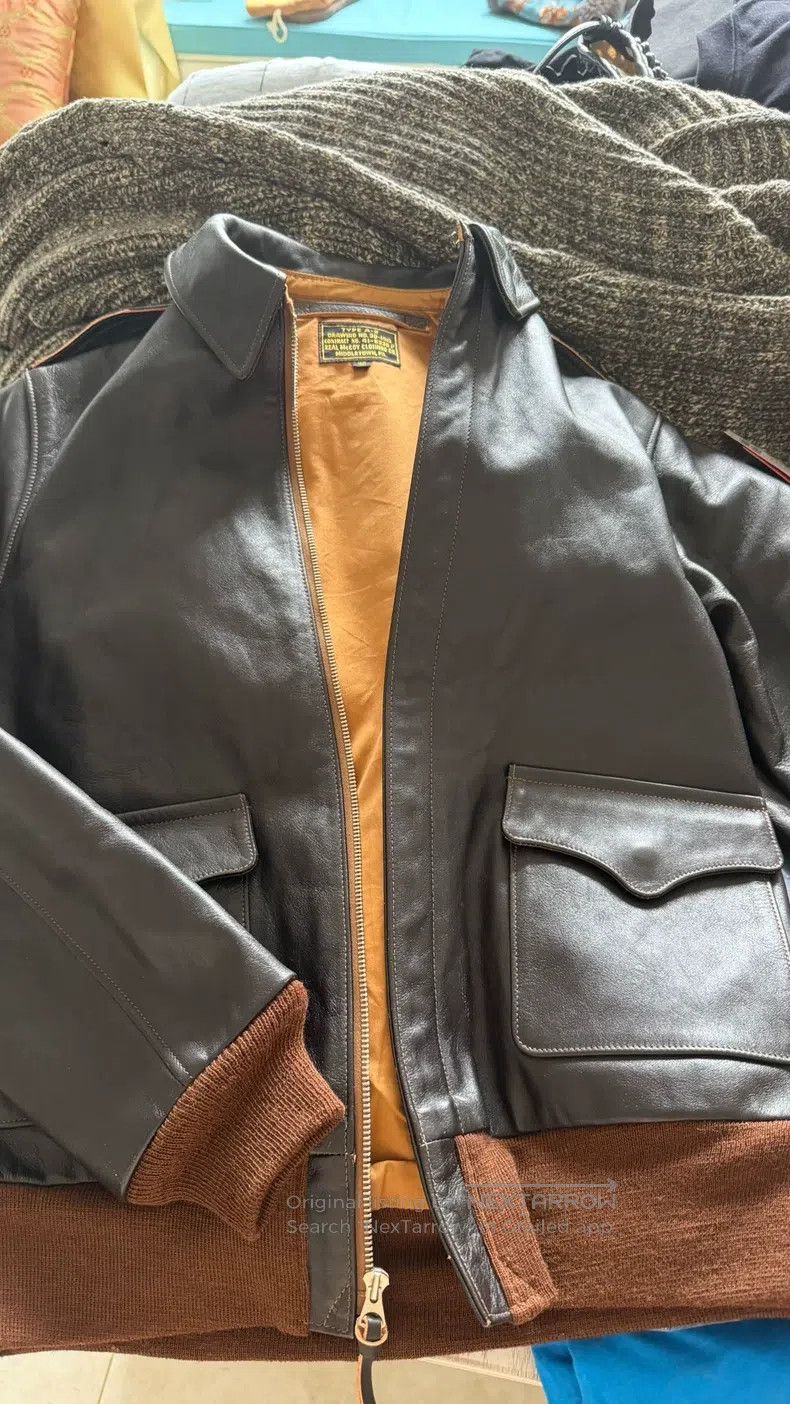 The Real McCoy's The Real McCoys A-2 leather coat Size US XXS / EU 40 - 2 Thumbnail