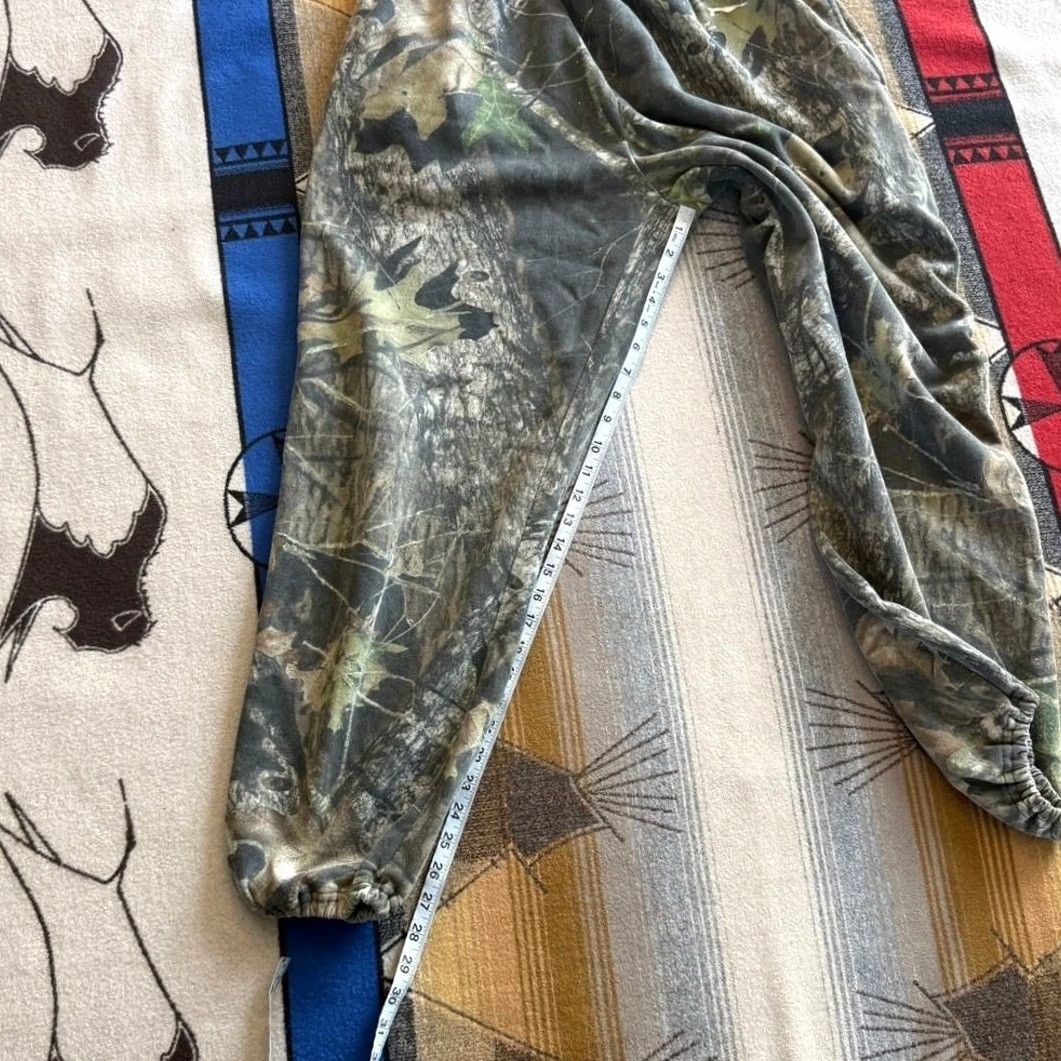 Jerzees VINTAGE Jerzees Sweatpants Camo XL Hunting Gym Workout Lift Mossy Oak 90s Mens Size US 36 / EU 52 - 8 Thumbnail