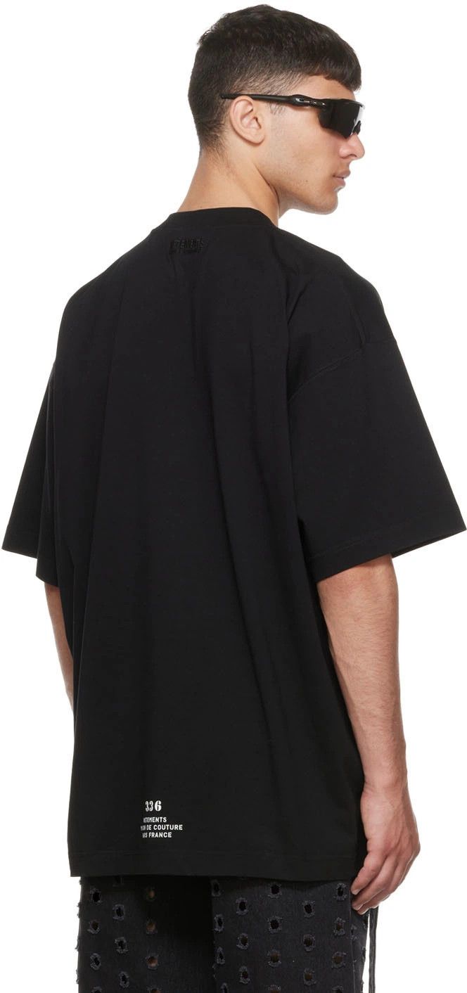 Vetements Black Haute Couture Logo Oversized T-Shirt Size US M / EU 48-50 / 2 - 5 Thumbnail