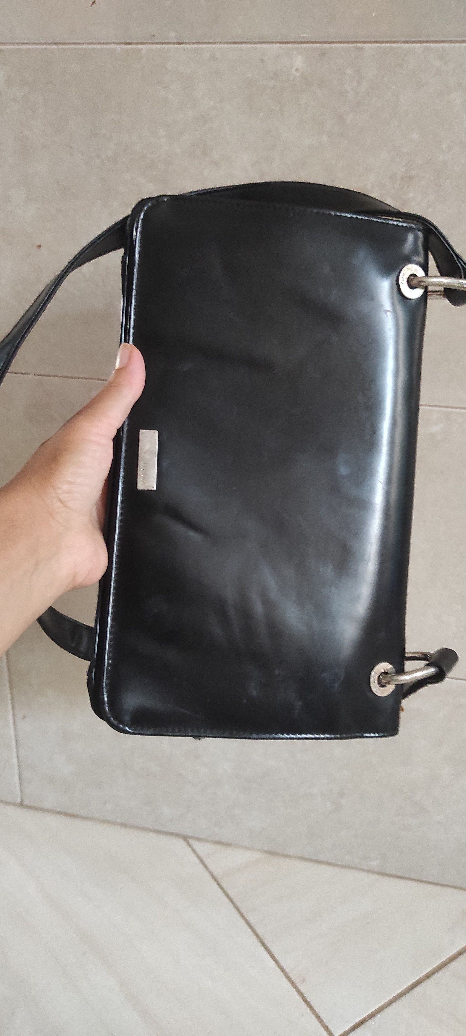 Leather × PICARD Vintage Picard Genuine Leather Women's Black Shoulder Bag Size ONE SIZE - 6 Thumbnail