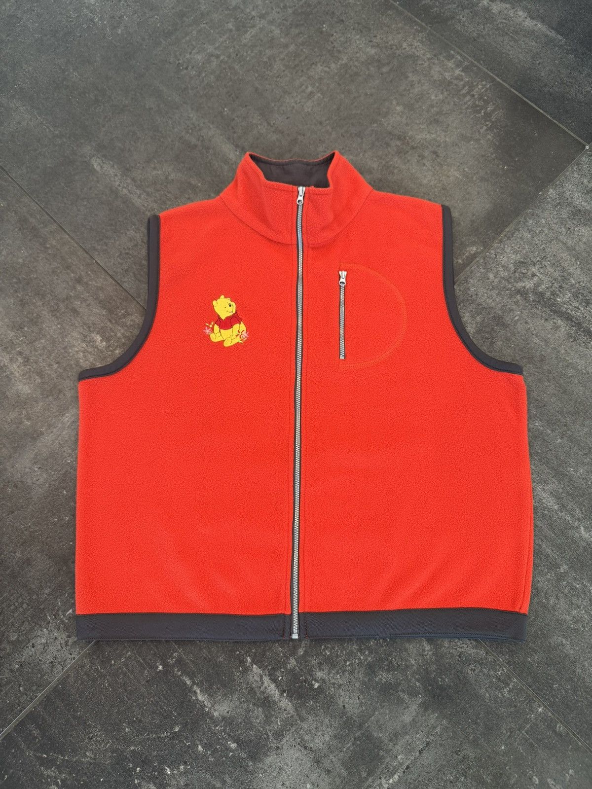 Disney Vintage Y2K Disney Winnie The Pooh Fleece Vest Jacket Size US L / EU 52-54 / 3 - 1 Thumbnail