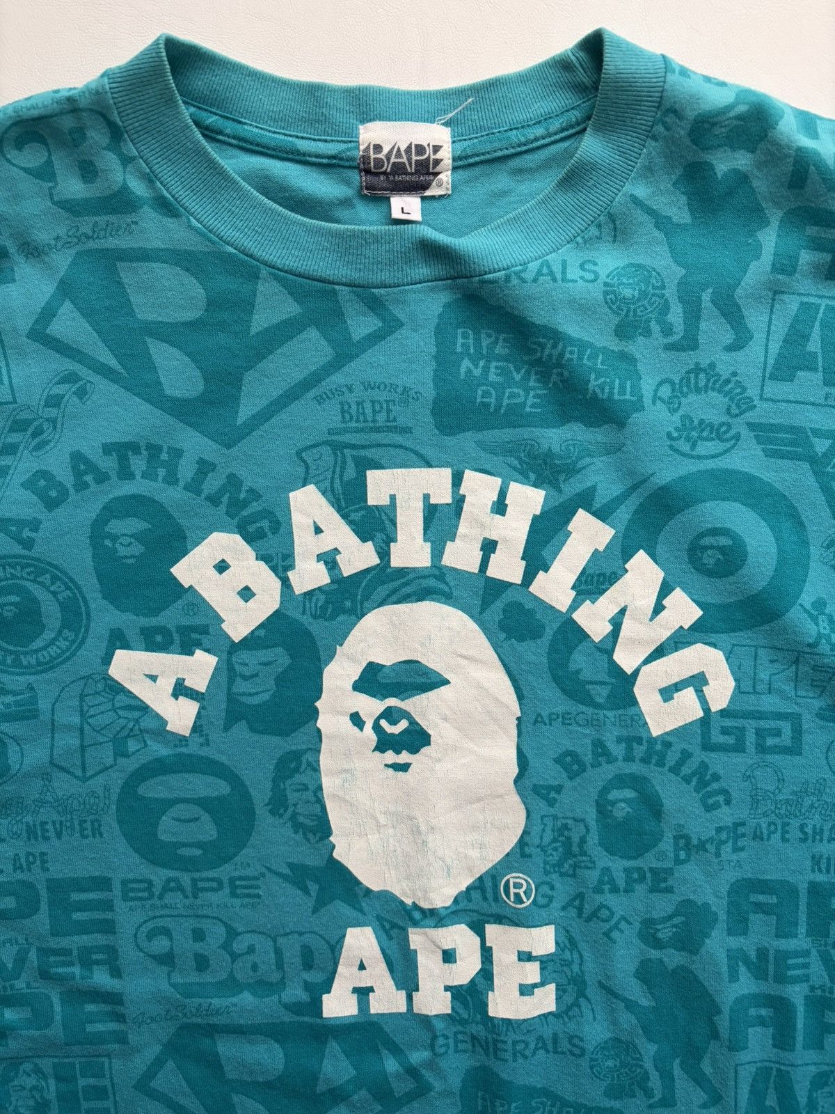 Bape Spring 2007 Comic All Over Print Long Sleeve Tee Size US L / EU 52-54 / 3 - 3 Thumbnail