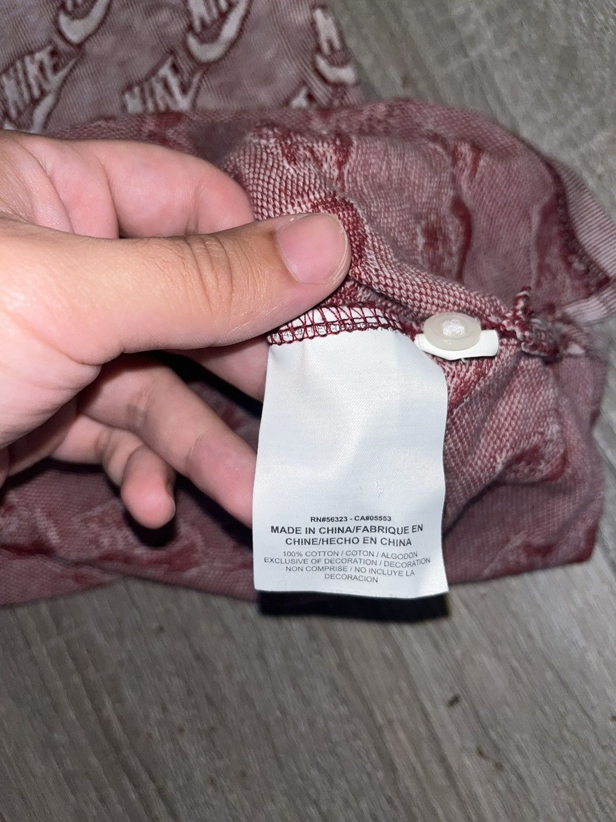 Nike × Supreme Supreme Nike Jacquard Polo Burgundy Red Size US L / EU 52-54 / 3 - 7 Thumbnail