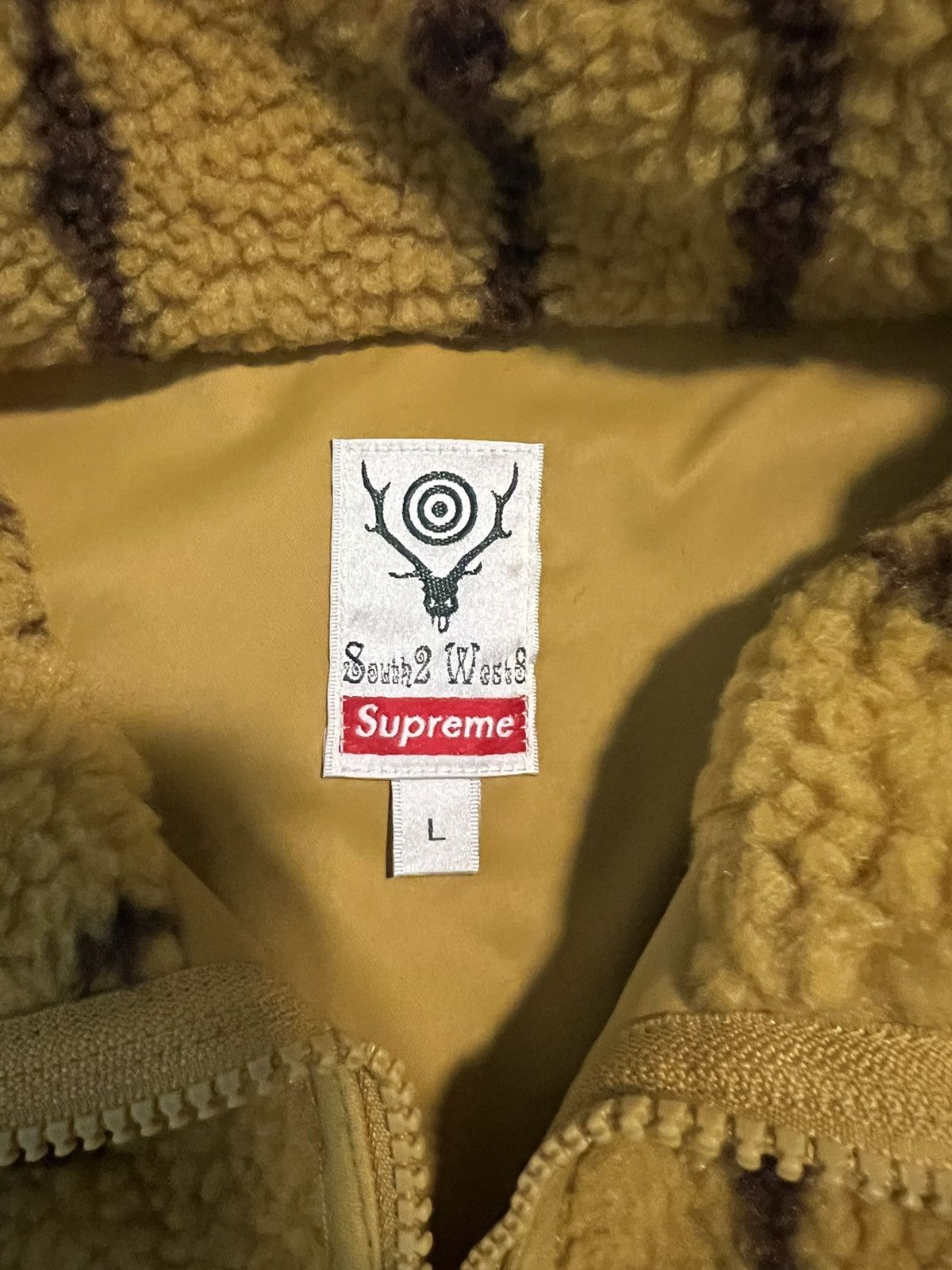 South2 West8 × Supreme Supreme x South2West 8 Fleece Jacket Size US L / EU 52-54 / 3 - 3 Thumbnail