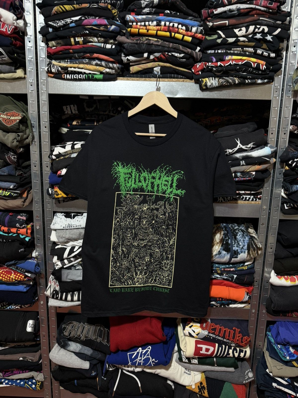 Band Tees Vintage 2000’s FULL OF HELL HORDE Hard Rock Metal T-Shirt Size US XL / EU 56 / 4 - 1 Thumbnail