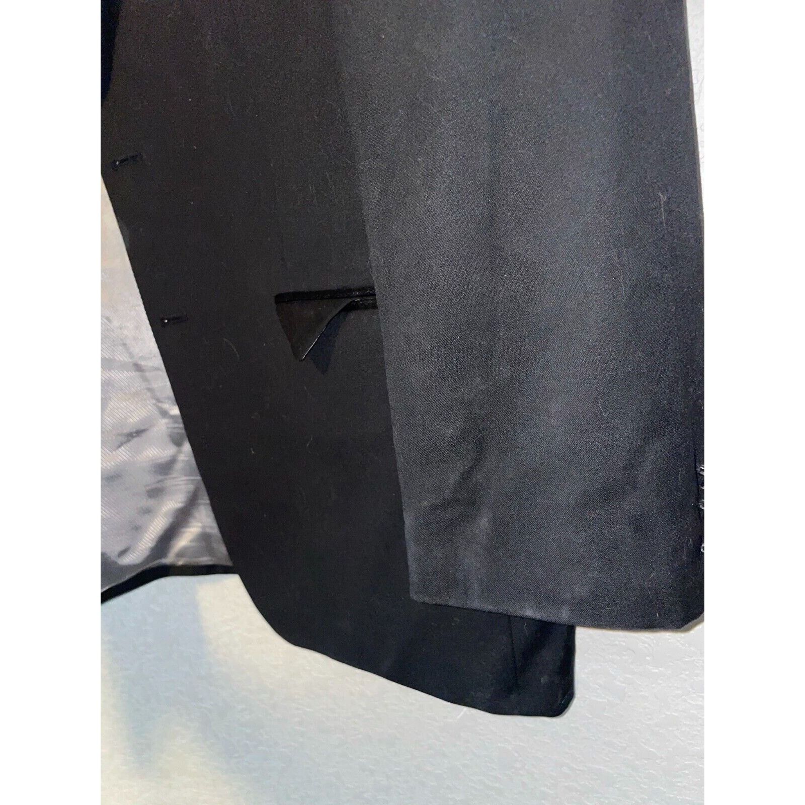 Calvin Klein Vintage Calvin Klein Blazer Jacket Wool Black Suit Wear VTG Size 36R - 6 Thumbnail