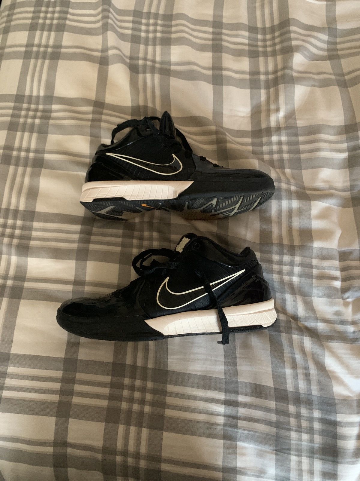 image of Nike Kobe Protro Undefeated Shoes in Black, Men's (Size 6.5)