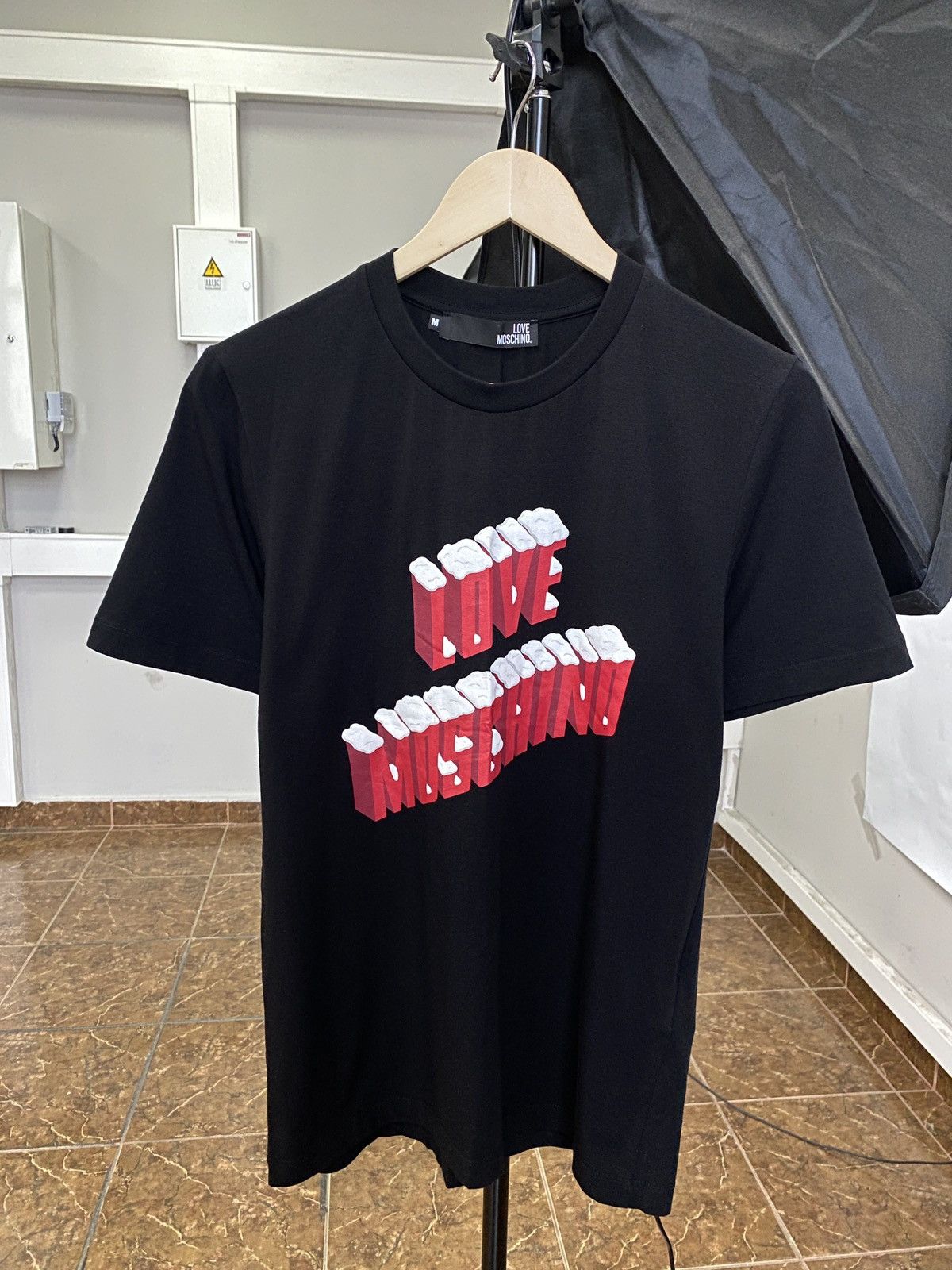 Moschino Love Moschino big logo drill t-shirt hype Y2K Size US S / EU 44-46 / 1 - 1 Thumbnail