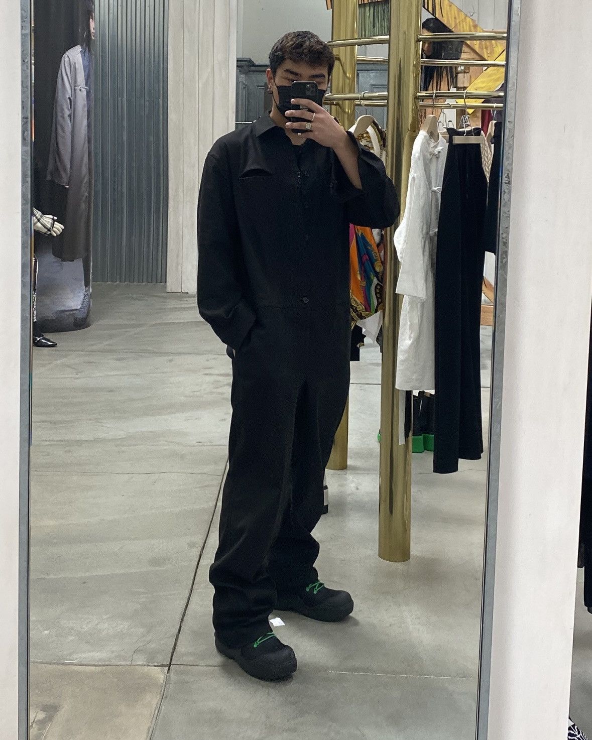 Bottega Veneta Bottega Veneta Pre Fall 2020 Coveralls Jumpsuit Black Size US 34 / EU 50 - 13 Thumbnail
