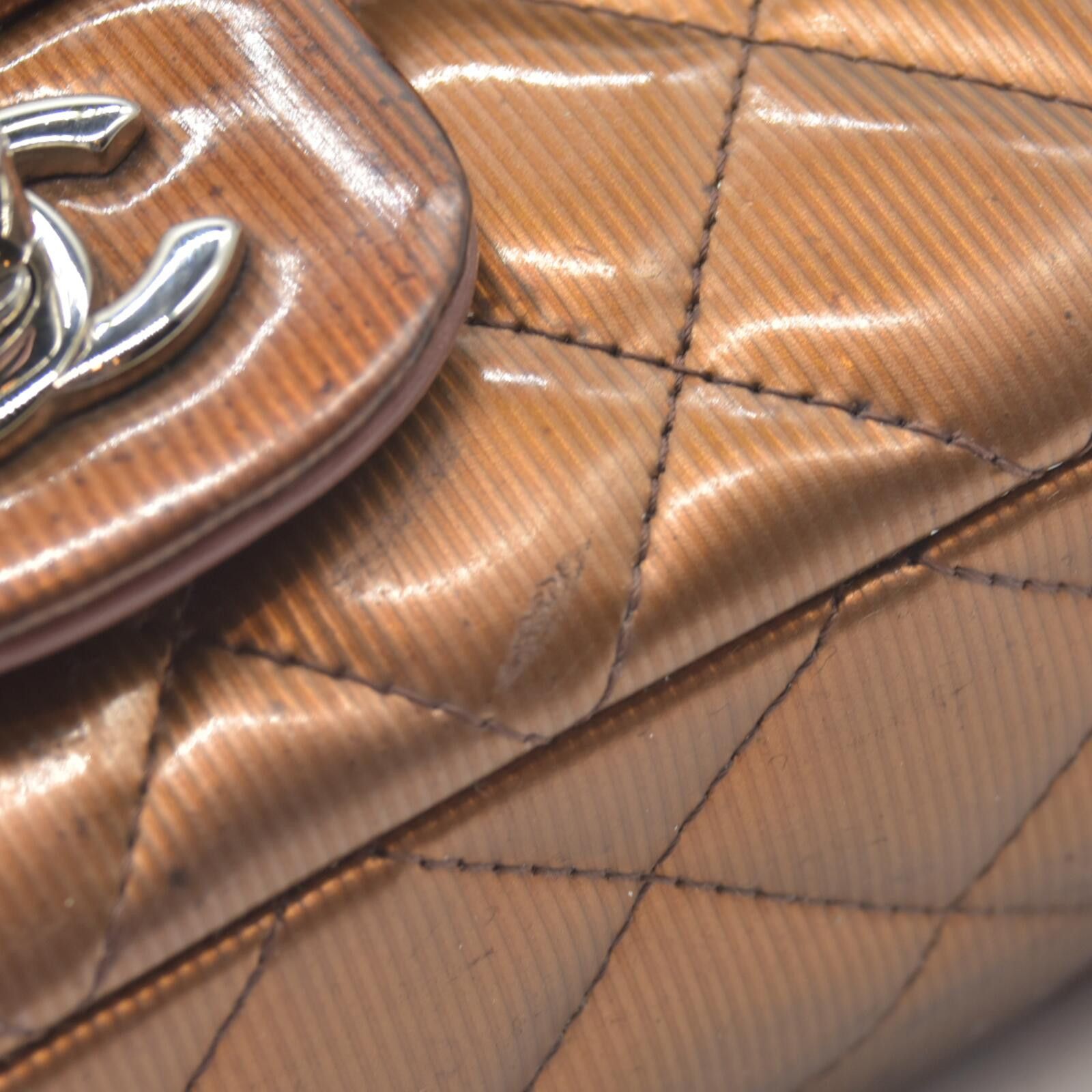 Chanel 2013 Chanel Patent Calfskin Quilted Mini Rectangular Flap Size ONE SIZE - 14 Thumbnail