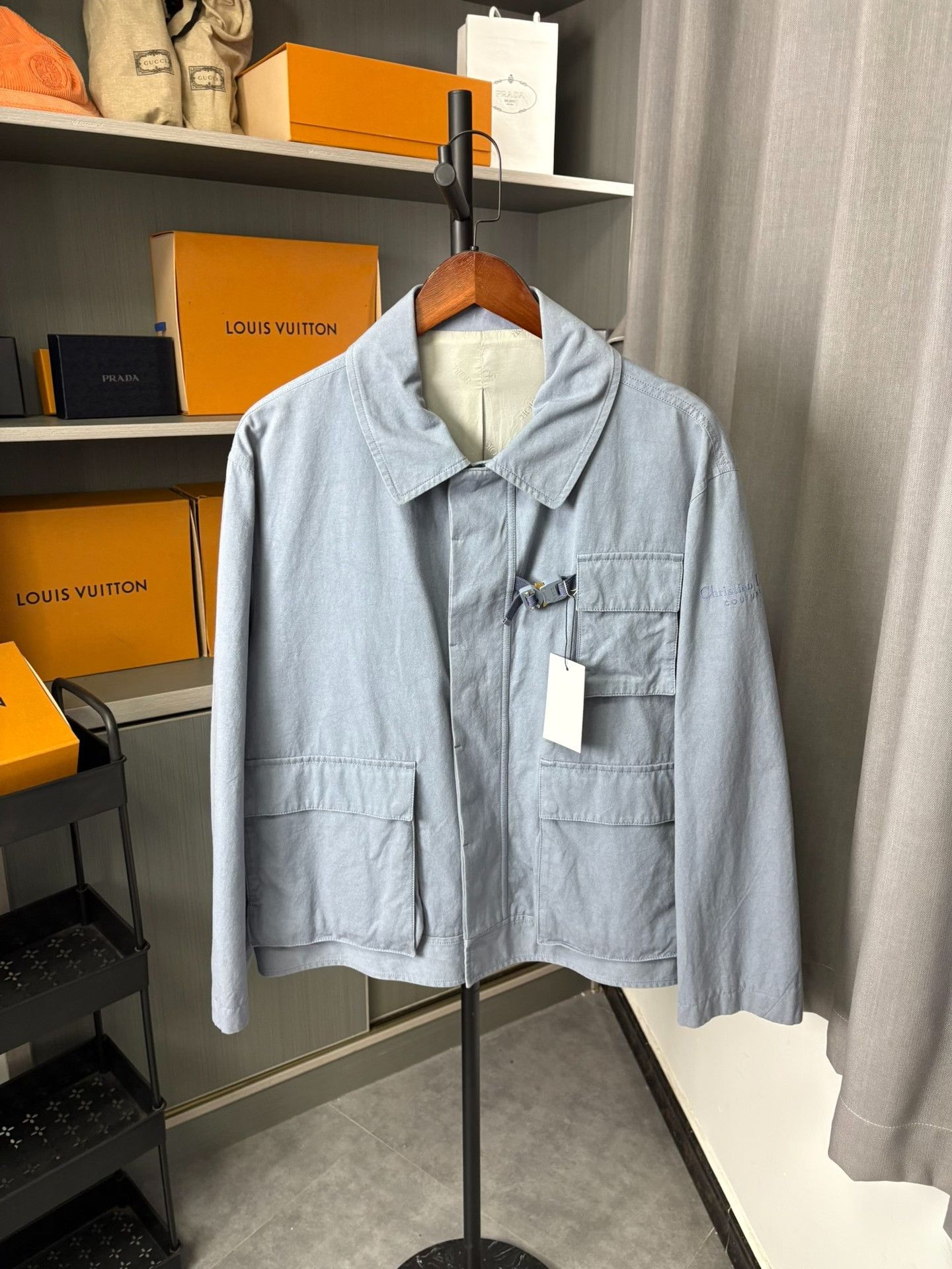 Dior Dior Cargo Blue Light Jacket M Men Size US M / EU 48-50 / 2 - 1 Thumbnail
