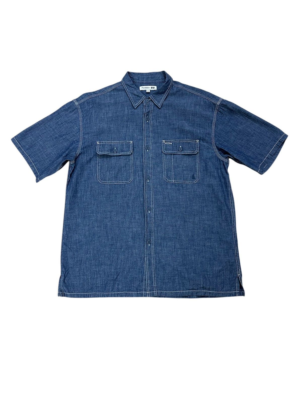 Rare J.W. Anderson Uniqlo Denim Double Pocket Work Shirt