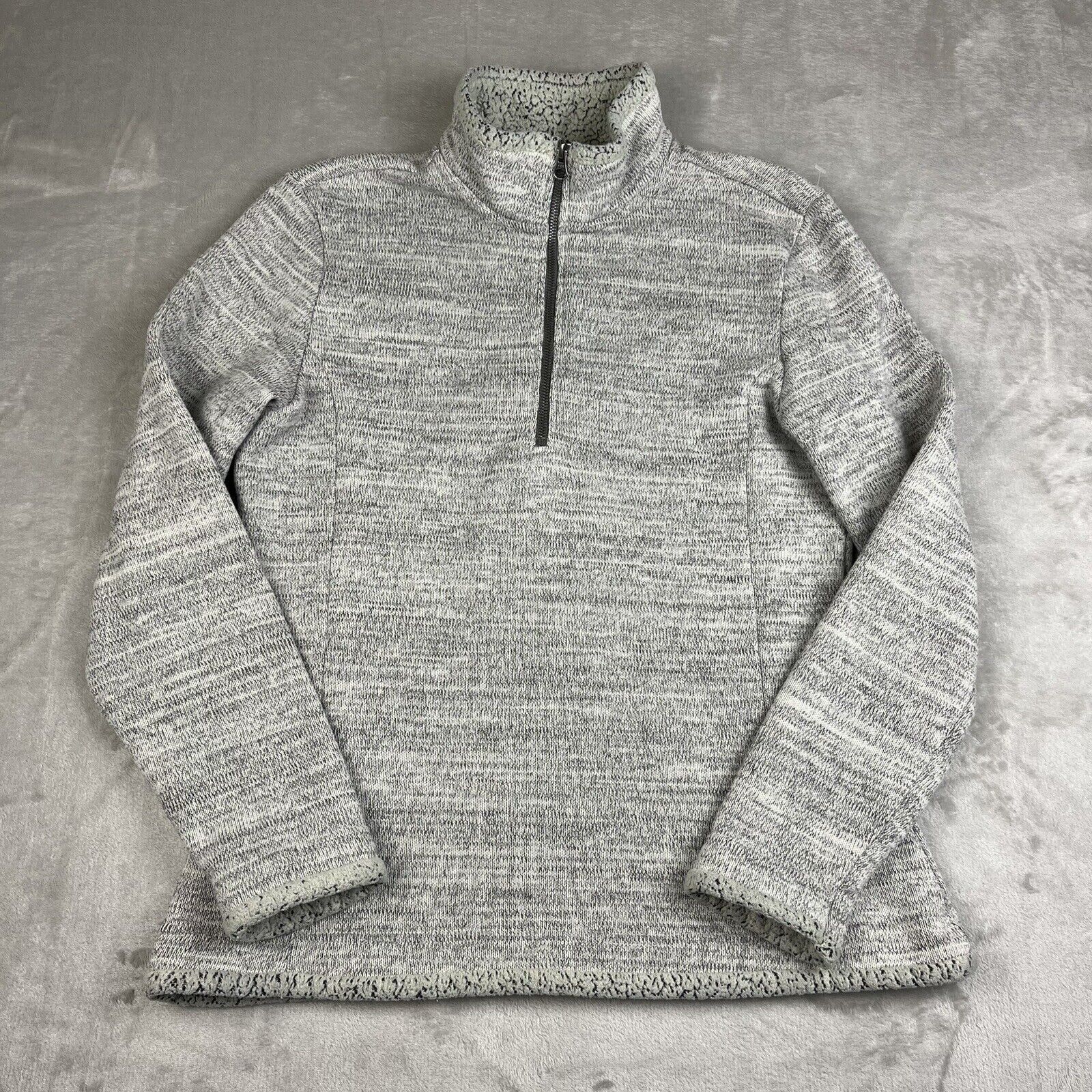 Kuhl Women's Alaska Long Sweater Jacket Gray Full-Zip Knit Medium EUC