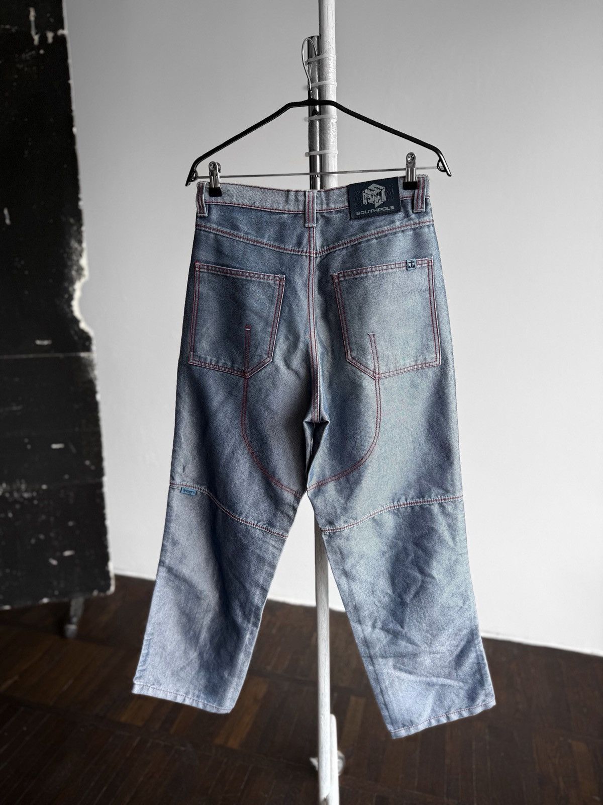 Southpole Southpole Mens Vintage 90s Workwear Style Light Blue Jeans Size US 31 - 2 Thumbnail
