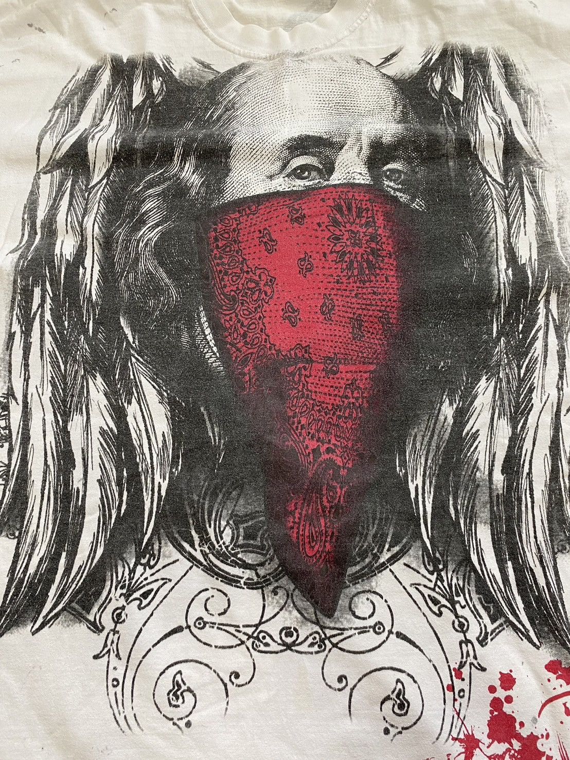 Affliction × Ed Hardy !3For$100 Ship! Crazy Y2K Wing Graphic Tee Size US XXL / EU 58 / 5 - 2 Thumbnail