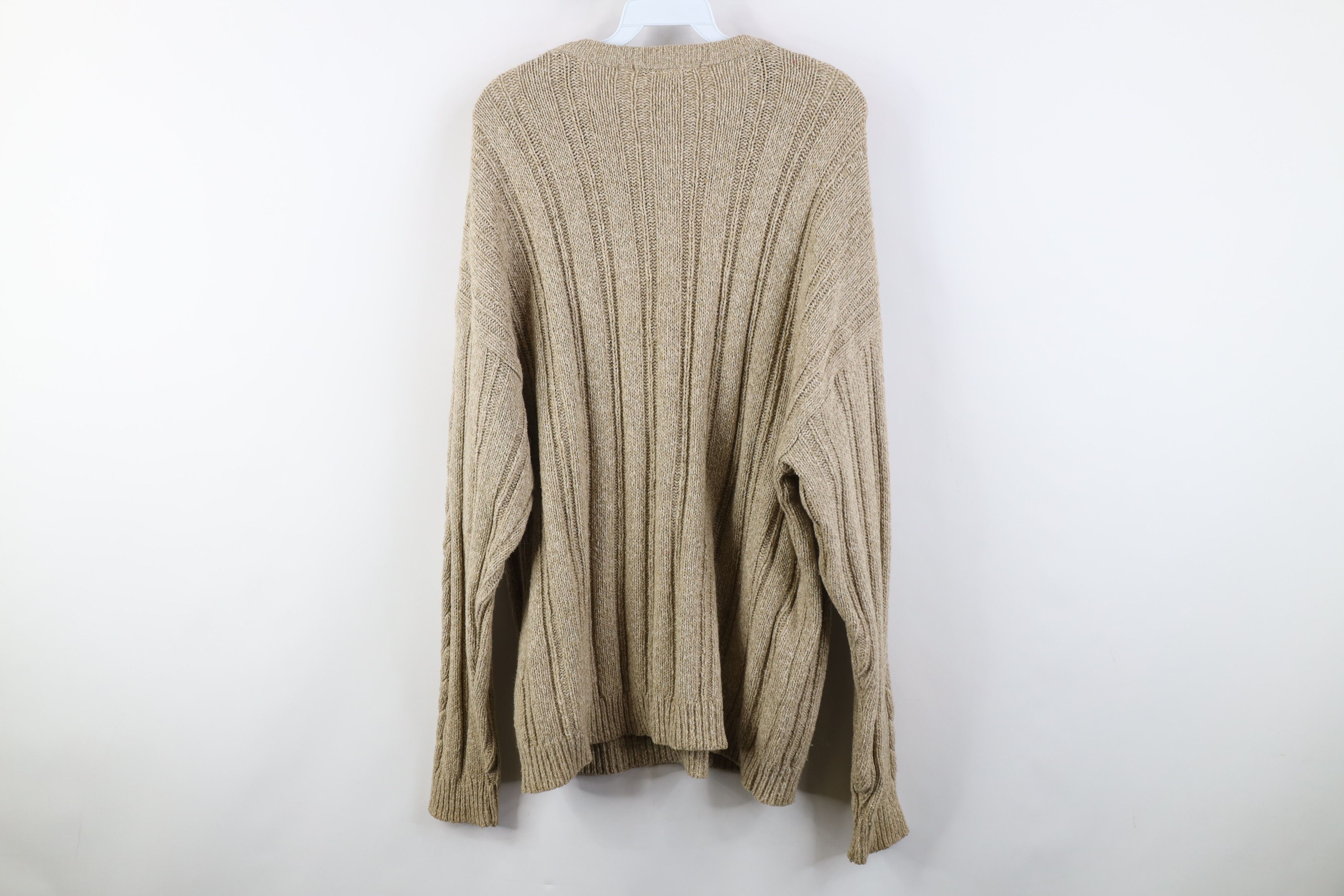 Vintage Vintage 90s Streetwear Chunky Ribbed Cable Knit Sweater Size US L / EU 52-54 / 3 - 8 Thumbnail
