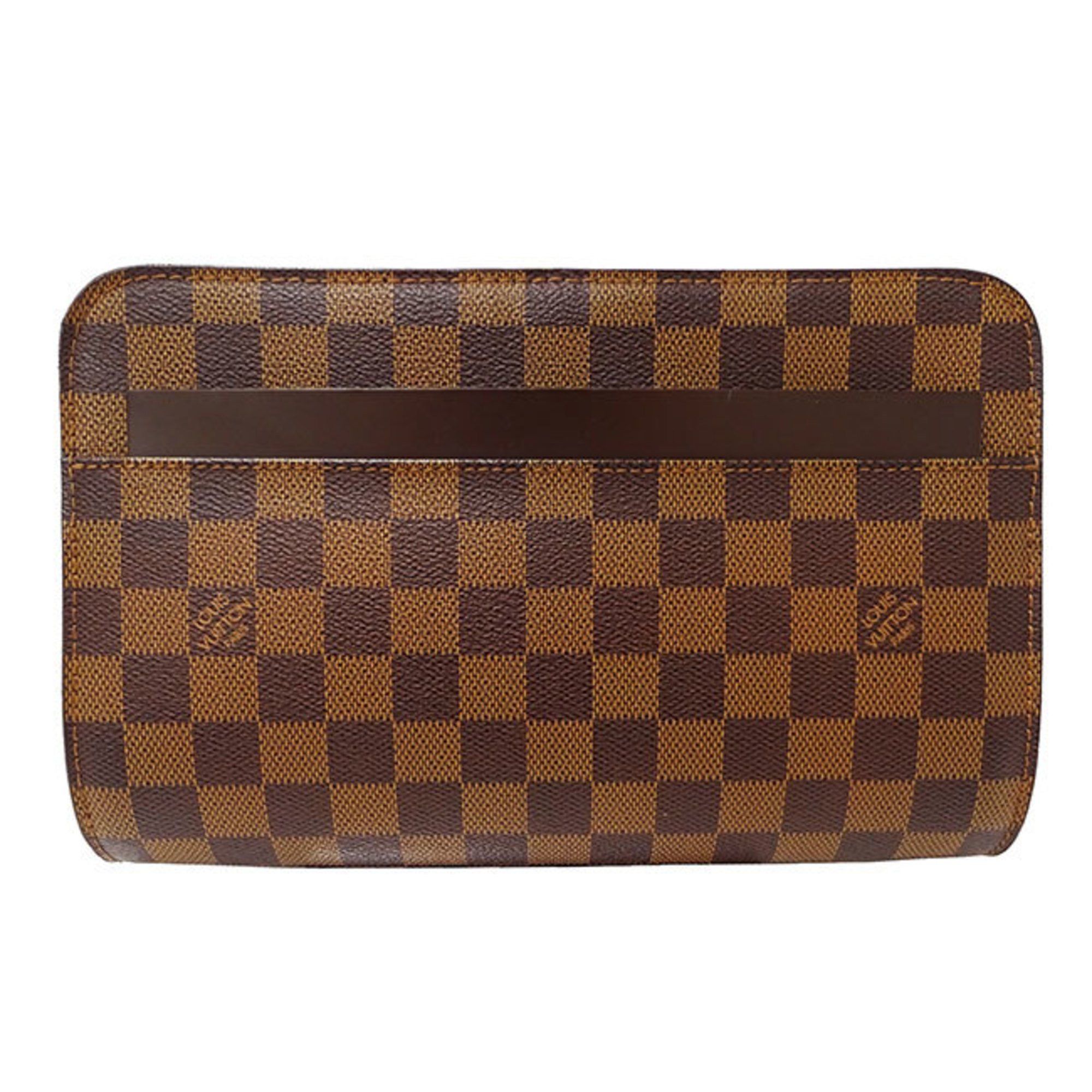 Louis Vuitton Louis Vuitton Bag Men's Clutch Second Damier Canvas Saint Brown N51993 Handle Retractable Size ONE SIZE - 1 Thumbnail