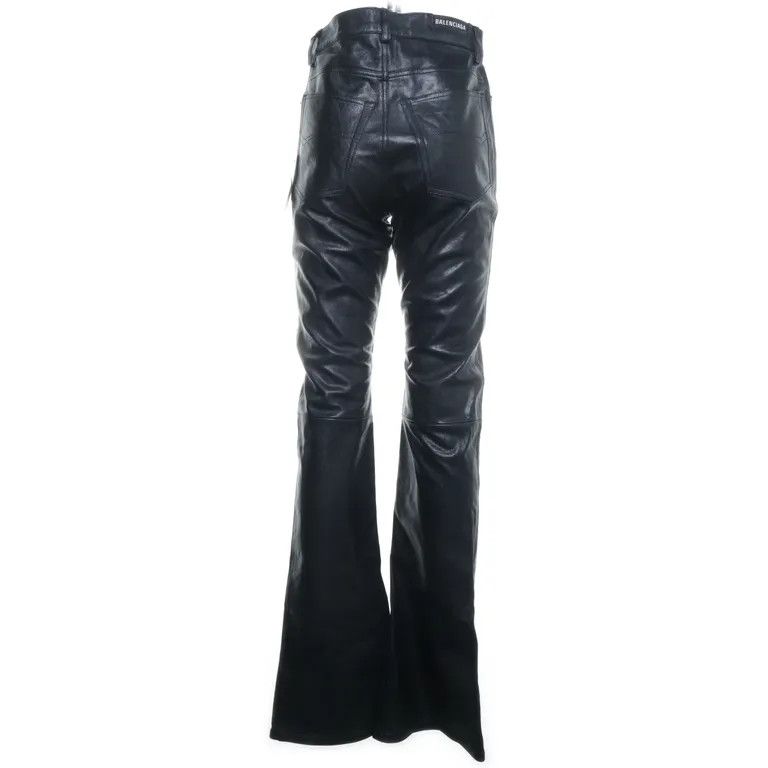 Balenciaga F/W23 Flared Leather Trousers Size US 30 / EU 46 - 2 Thumbnail