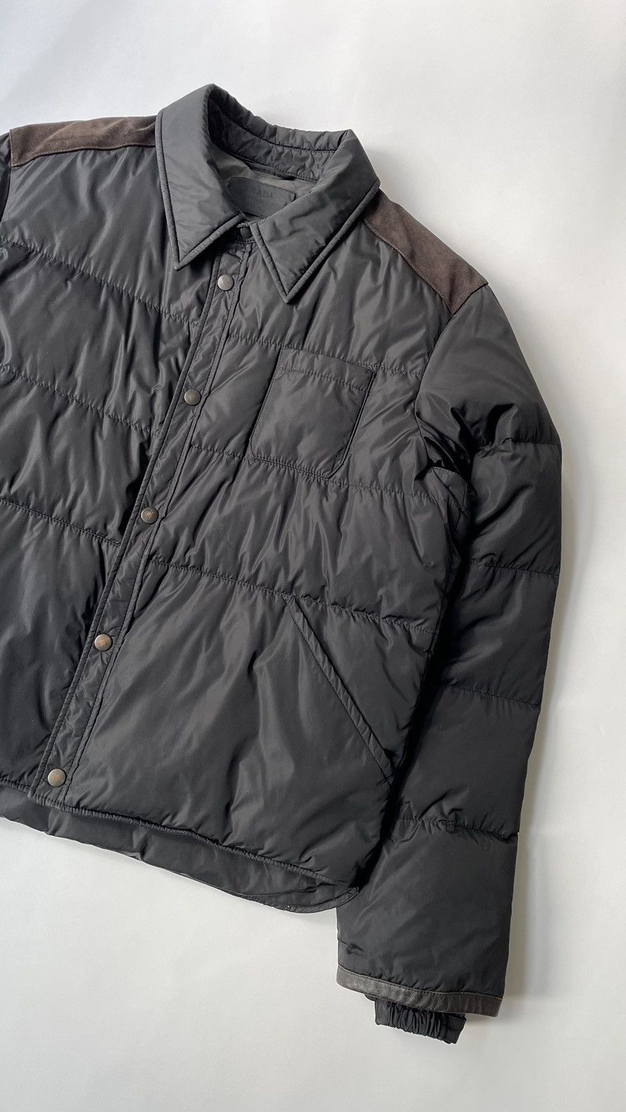 Prada Black Nylon ‘Hunter’ Down Jacket Size US L / EU 52-54 / 3 - 6 Thumbnail