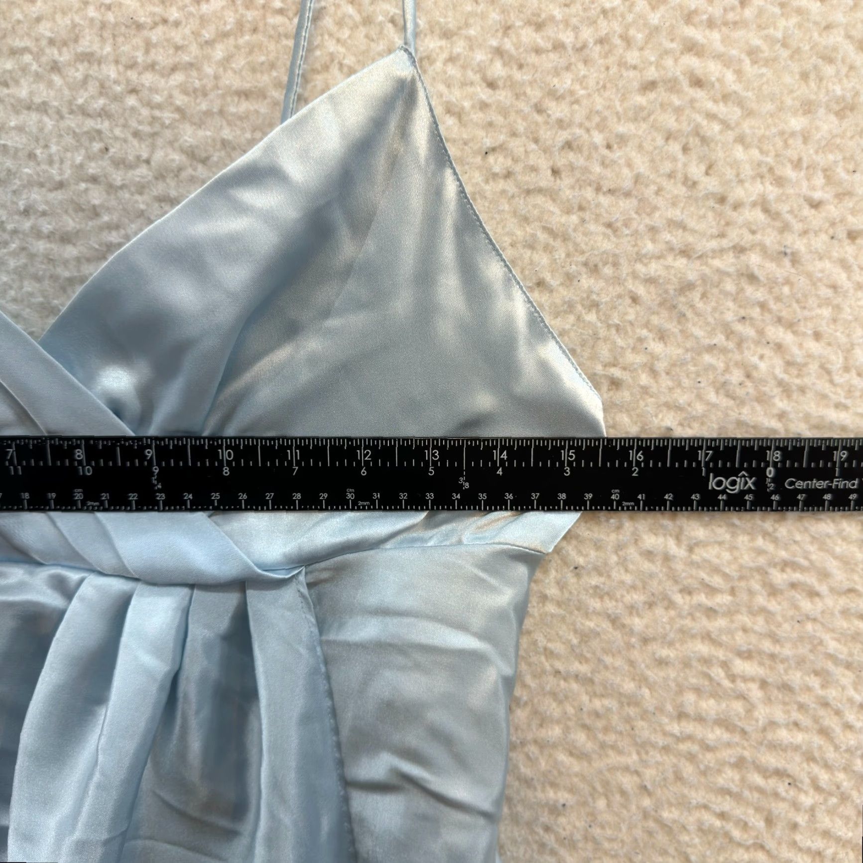 Vintage VINTAGE 90s Y2K Slip Dress Satin Blue M Womens Coquette Fairy Grunge Size M / US 6-8 / IT 42-44 - 3 Thumbnail