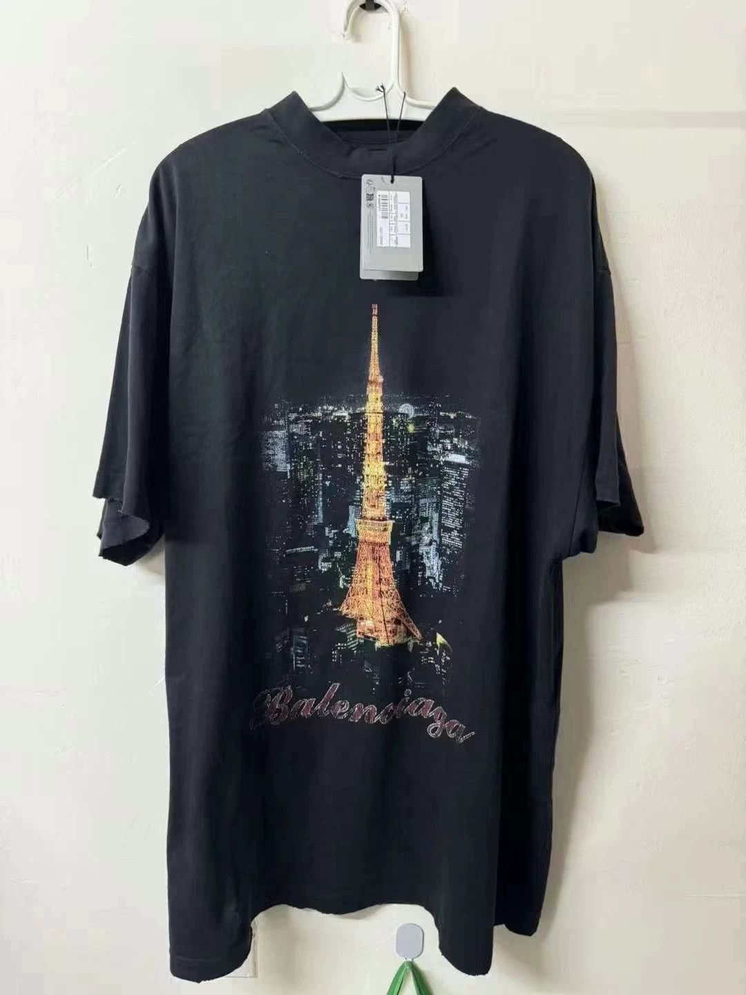 Balenciaga Balenciaga Tokyo Ginza Limited Edition Tower Short Sleeve Size US M / EU 48-50 / 2 - 1 Thumbnail