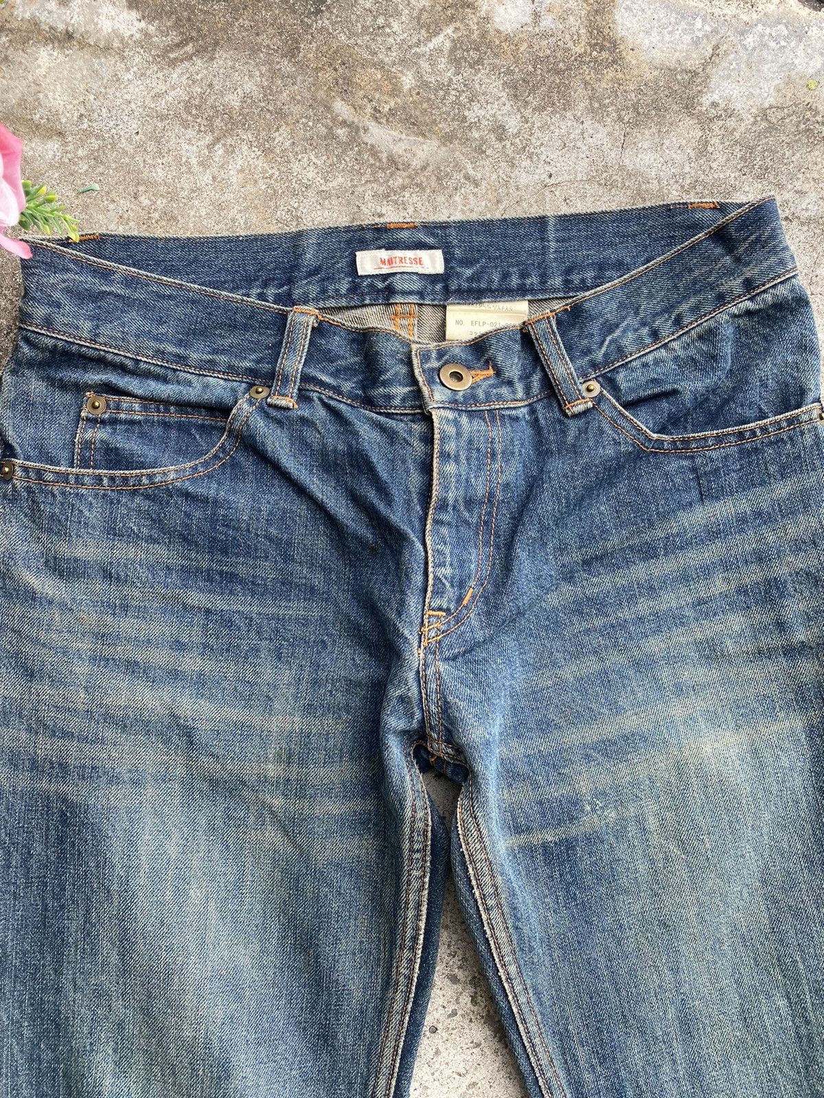 If Six Was Nine 🇯🇵 Vintage Maitresse Flare Denim - Zipper Boot Cut Size 31" - 4 Thumbnail