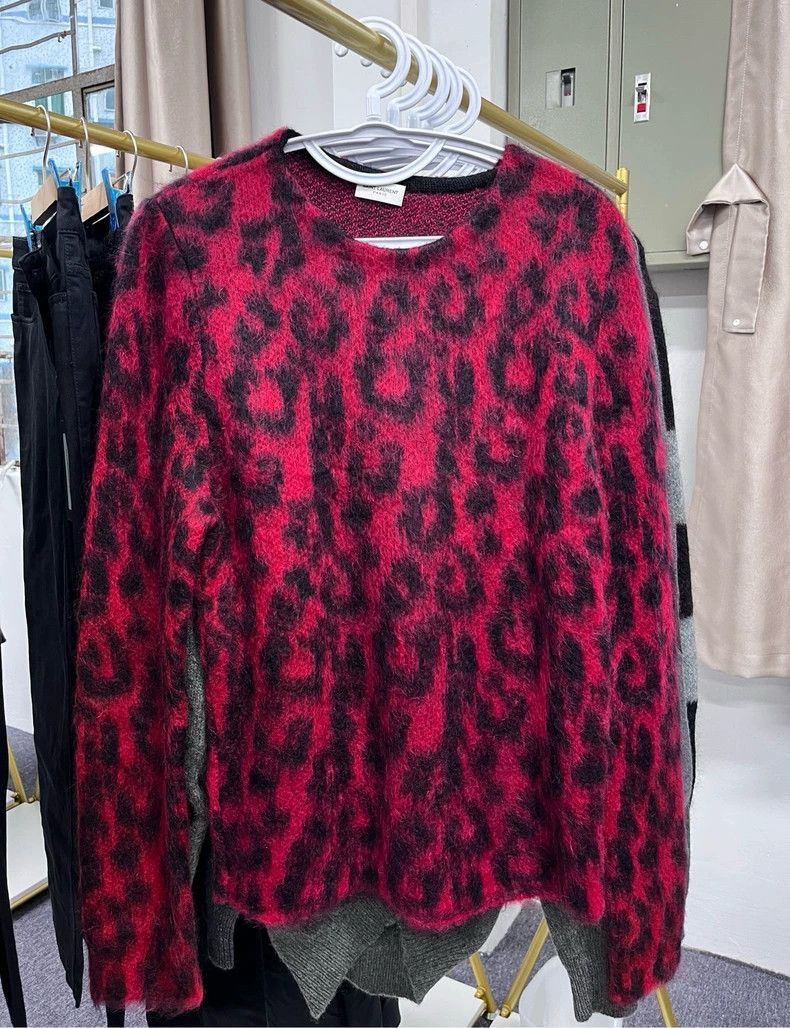 Saint Laurent Paris Saint Laurent Paris Leopard print sweater from the first ye Size US M / EU 48-50 / 2 - 1 Thumbnail