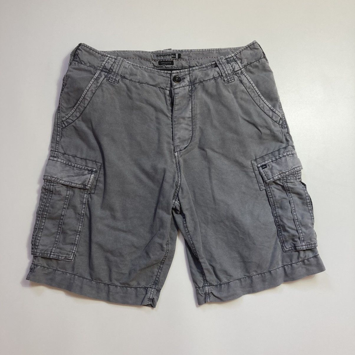 Quiksilver vintage quiksilver surfboards cargo linen cotton shorts Size US 34 / EU 50 - 1 Thumbnail