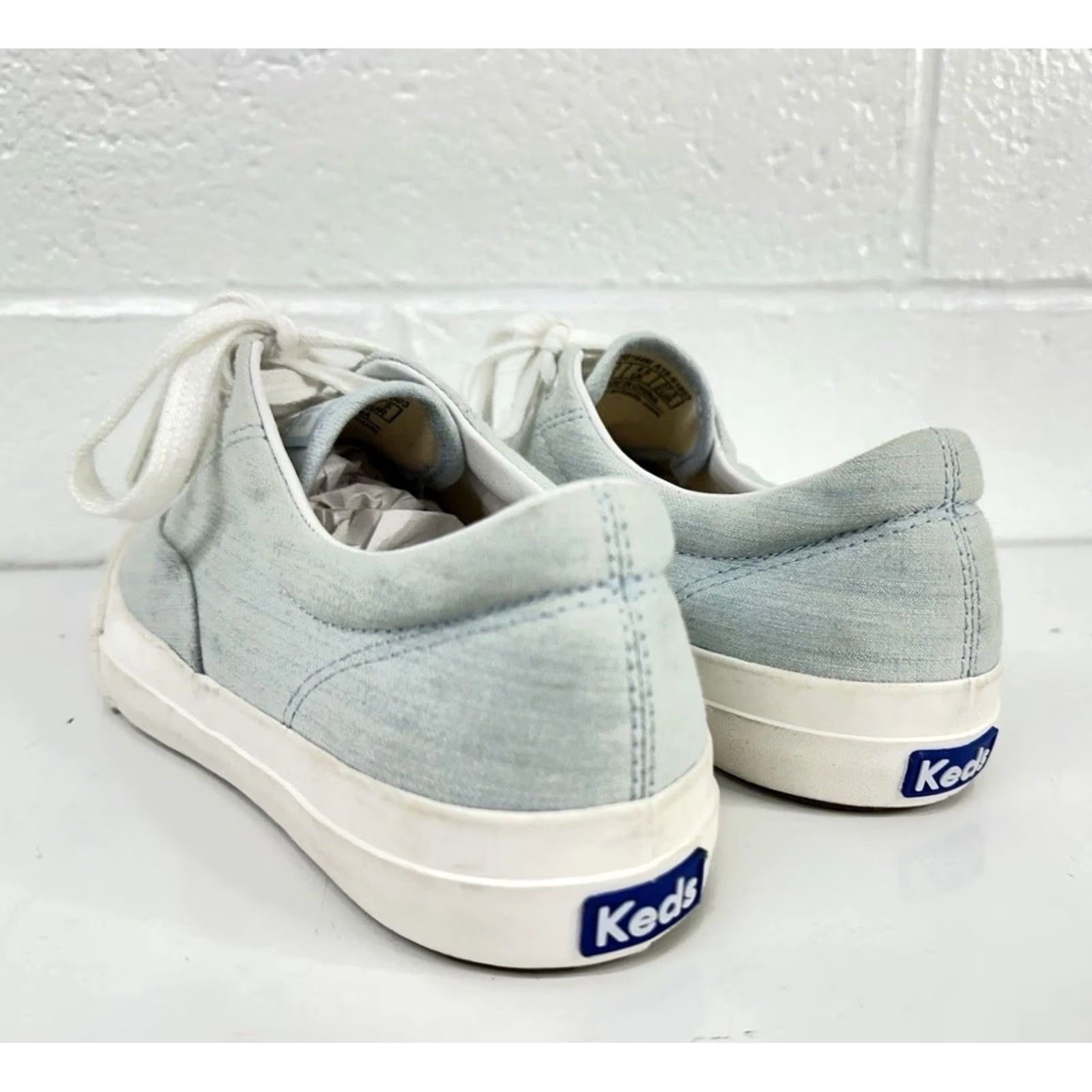 Keds Keds Champion Canvas Lace Up Sneaker Light Blue Denim / Women’s Size 7 Size US 7 / IT 37 - 4 Thumbnail