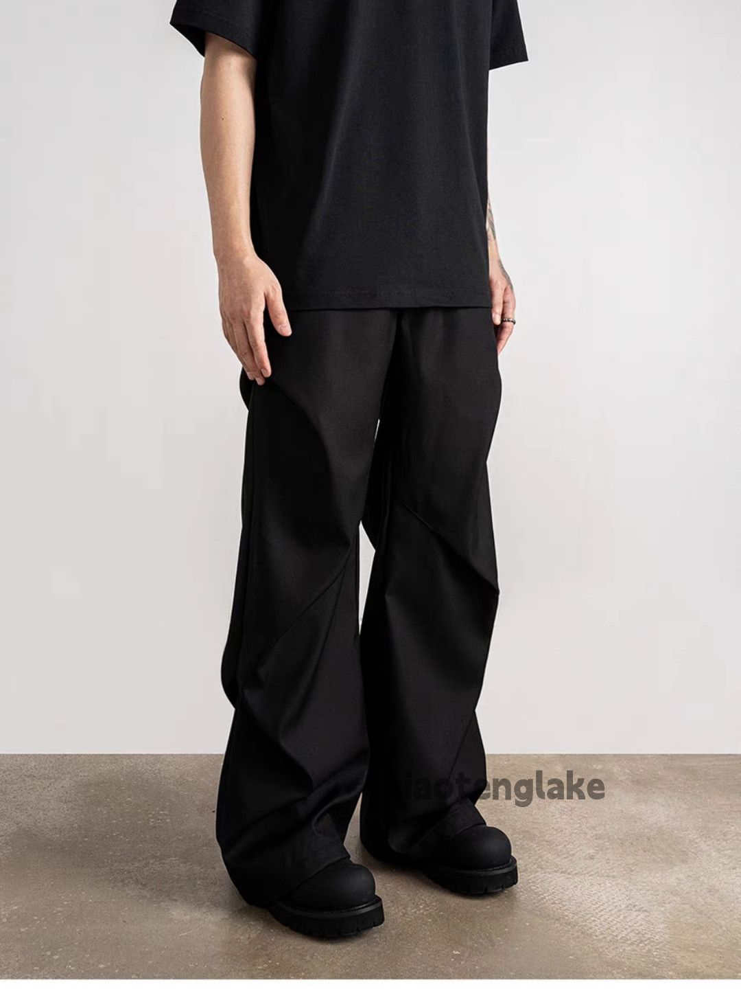 Designer × Japanese Brand × Vintage utility skate hiphop loose baggy pleated flared pants Size US 32 / EU 48 - 1 Thumbnail