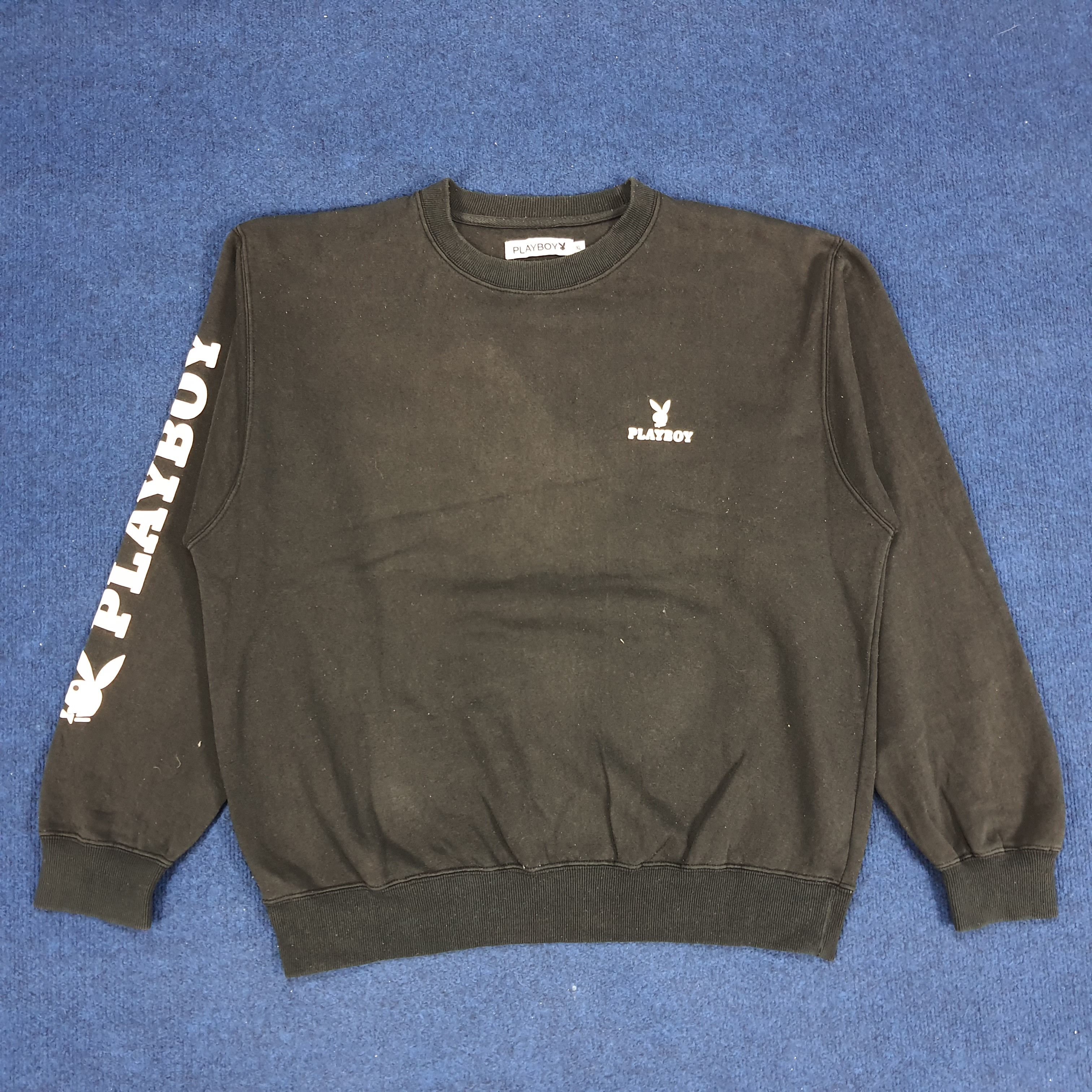 Playboy × Vintage Vintage PLAYBOY Big Logo Spell Out Sweatshirt Size US L / EU 52-54 / 3 - 3 Thumbnail