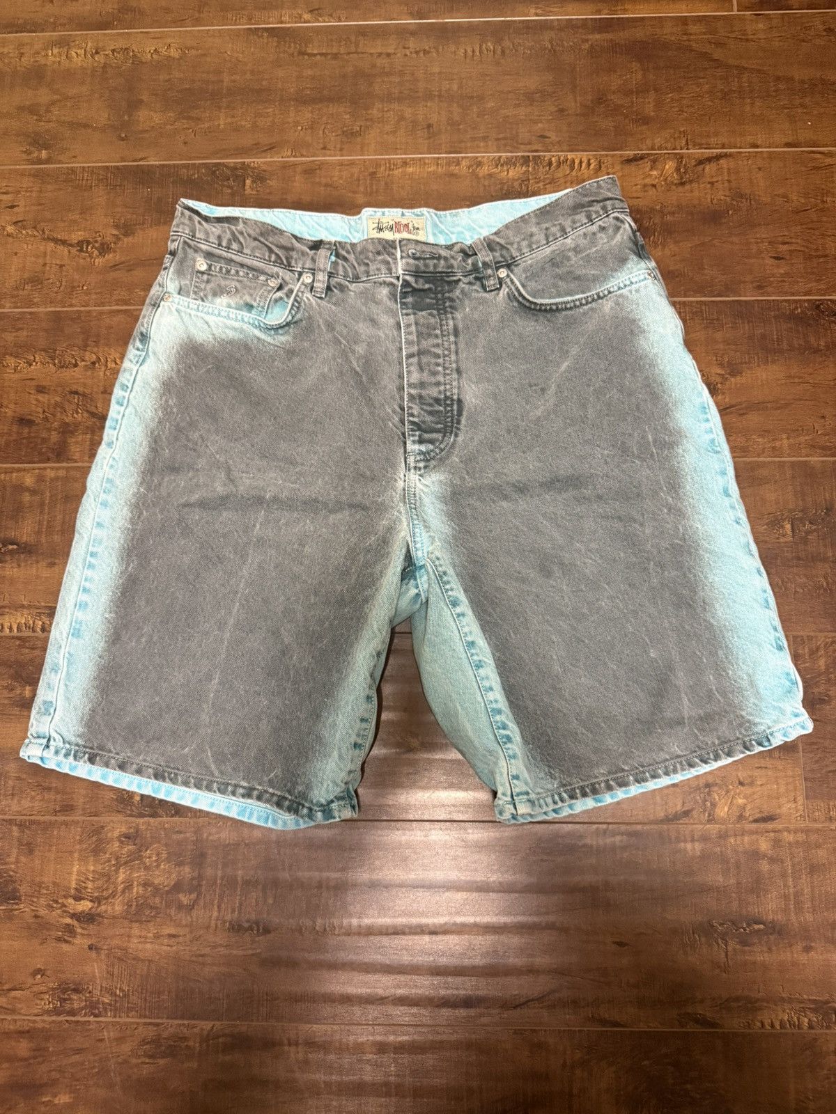 Stussy Stussy Spray Dye Jorts Size US 33 - 1 Thumbnail