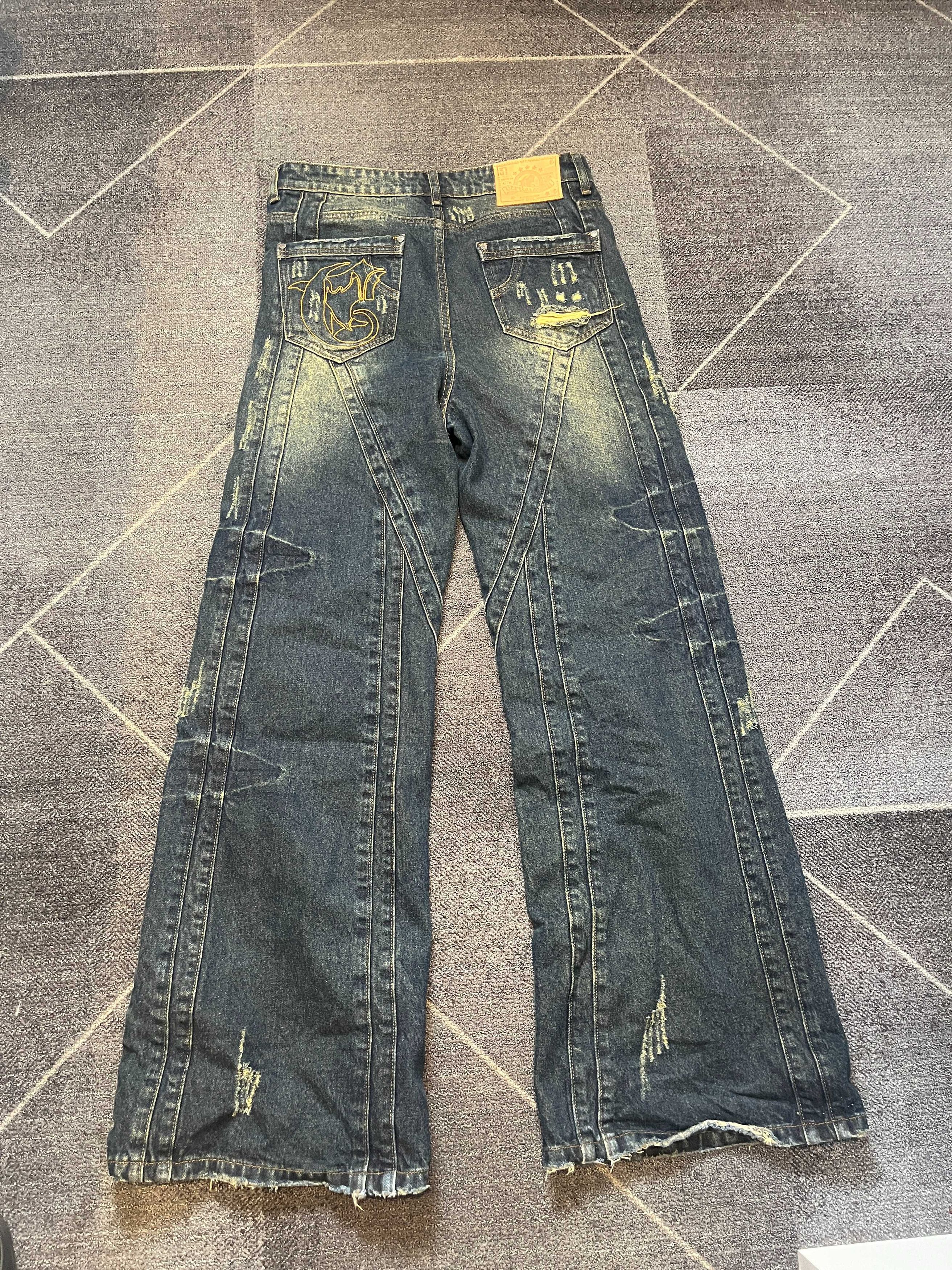 Other CRVDAE x Ditch Drop Corviditch Distressed Denim Jeans Size US 30 / EU 46 - 4 Thumbnail