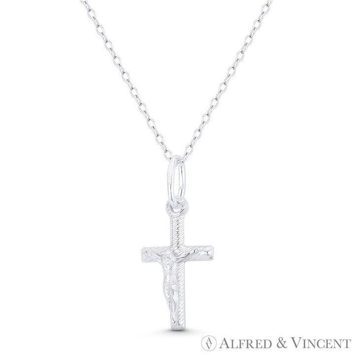 Other Jesus Christ on Ribbed-Texture Latin Crucifix Pendant Size ONE SIZE - 1 Preview