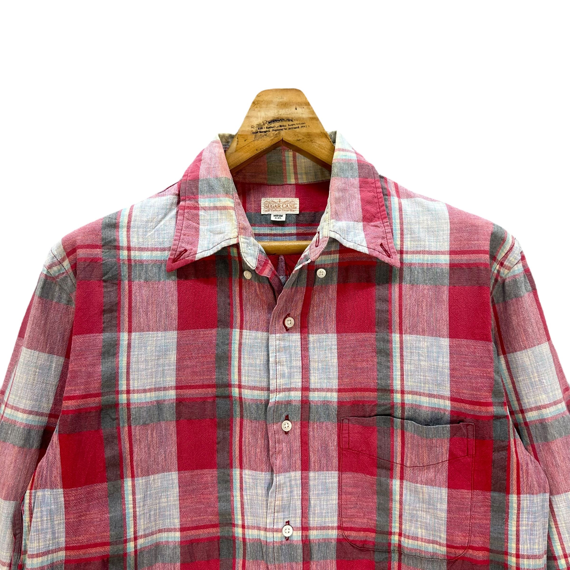 Sugar Cane SUGAR CANE CHECKED PLAID BUTTON UPS SHIRT #8999-47 Size US M / EU 48-50 / 2 - 2 Thumbnail