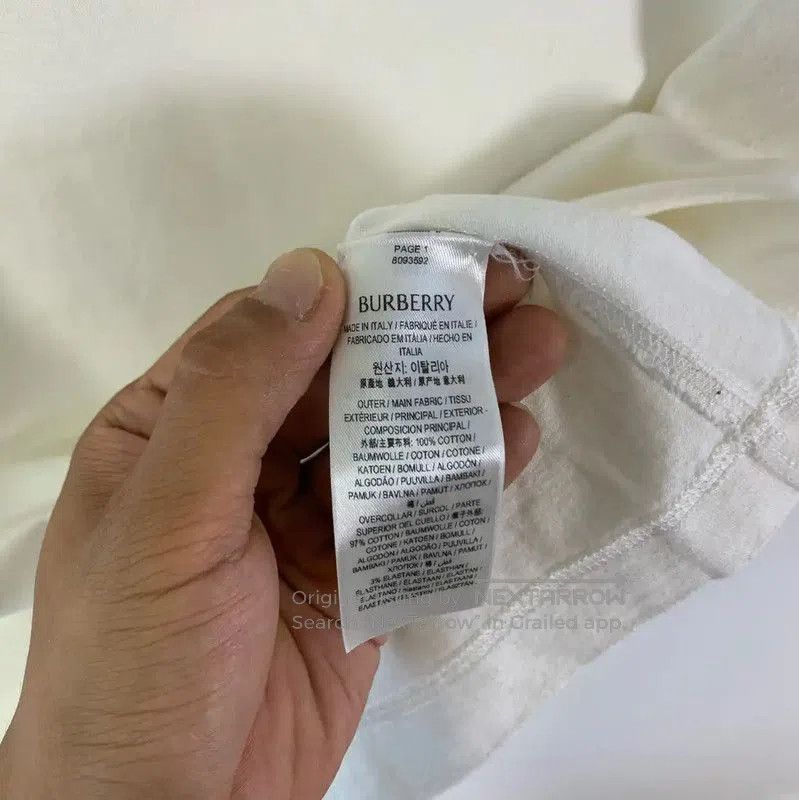Burberry Burberry Men's White T-Shirt in Size XL. Size US XL / EU 56 / 4 - 4 Thumbnail
