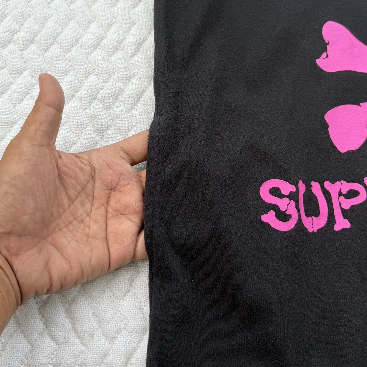 Super Lovers Super Lovers Bunny Hoodie Black Pink Logo Y2K Japan Size M / US 6-8 / IT 42-44 - 8 Thumbnail