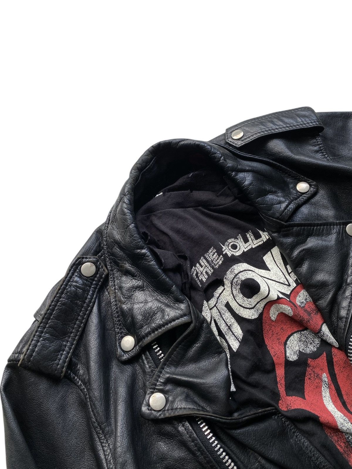 Japanese Brand Kakushi Tokyo Leather Perfecto Punk jacket nice design Size US M / EU 48-50 / 2 - 7 Thumbnail