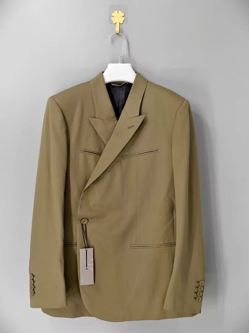 Dior DIOR x Travis Scott Solid Blazer Men's Coffee Brown Size 50R - 1 Thumbnail