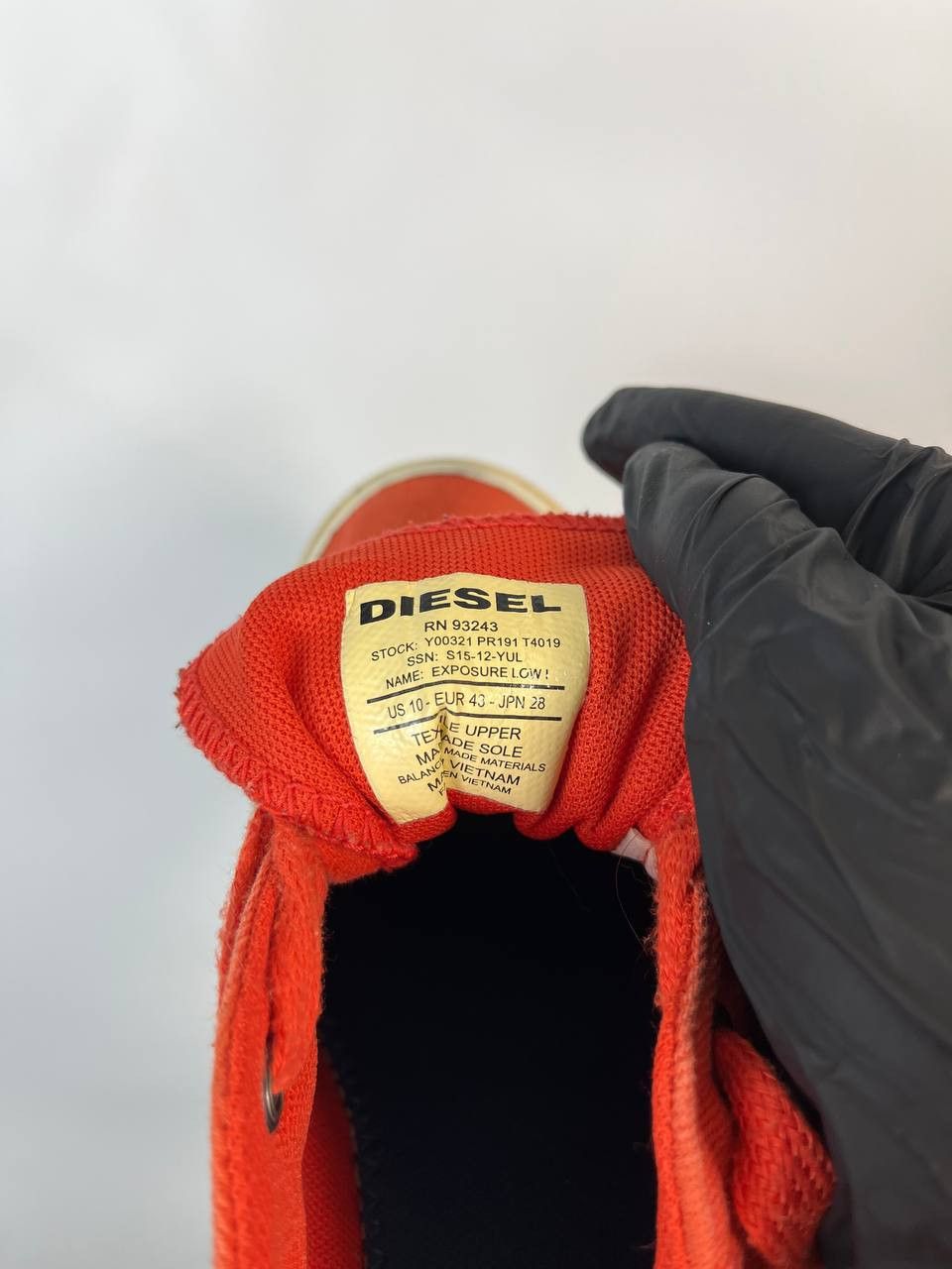 Diesel DIESEL Exposure Low Red Canvas Sneakers Shoes Men’s Size 10 Size US 10 / EU 43 - 8 Thumbnail