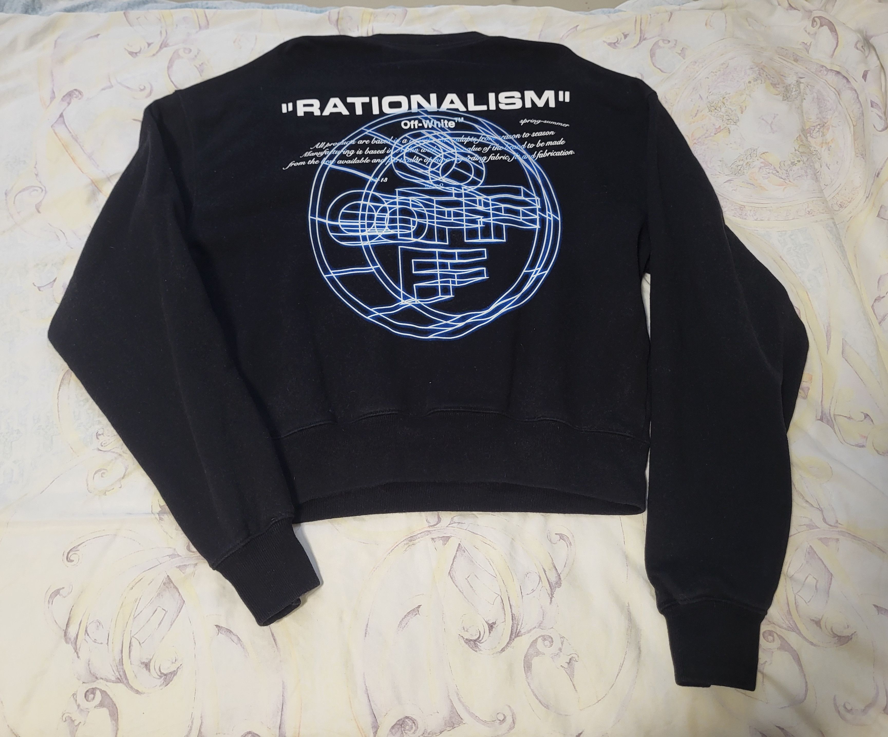 Off-White Preloved Unisex Rationalism Sweatshirt Size US XXS / EU 40 - 2 Thumbnail