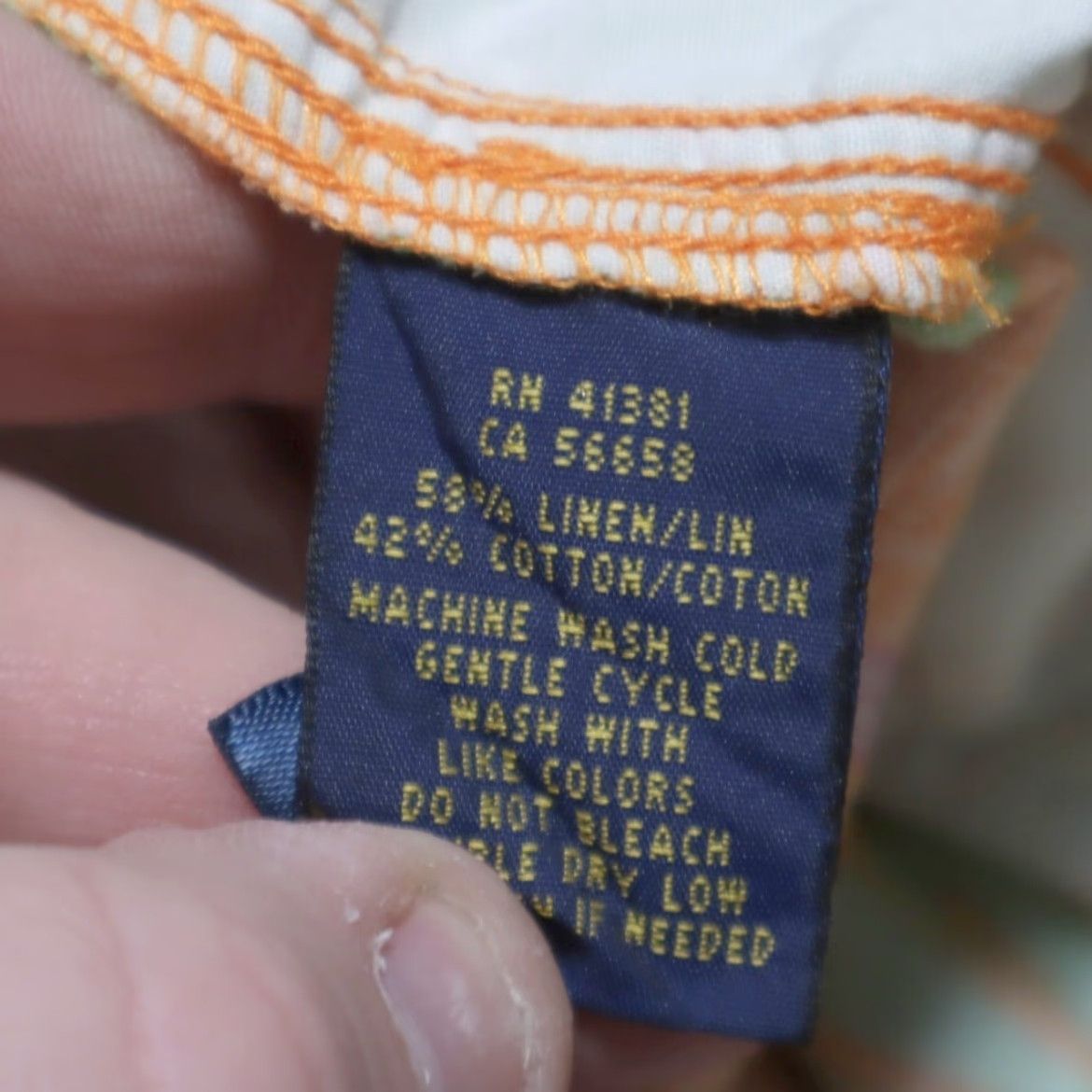 Polo Ralph Lauren Polo Ralph Lauren Linen Twill Shorts Orange Floral Women's 0 Size 25" / US 0 / IT 36 - 7 Thumbnail