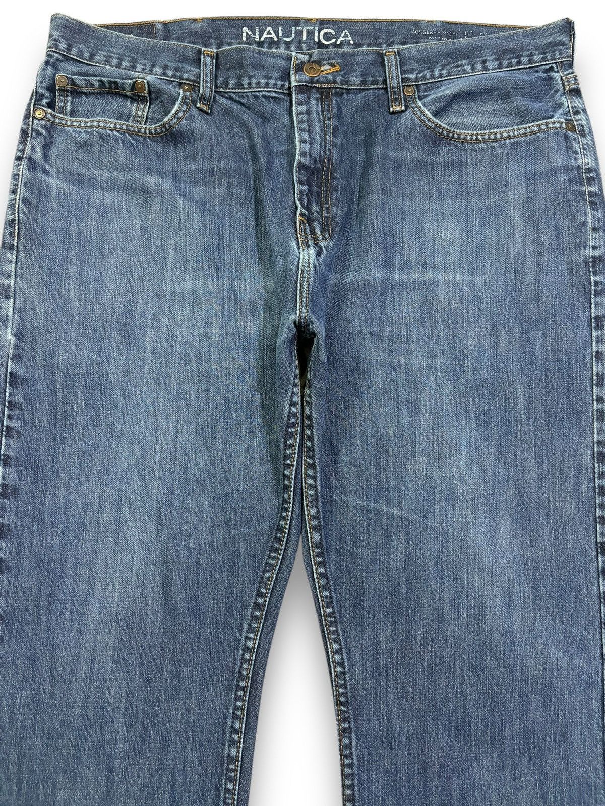 Nautica Vintage Y2K Nautica Regular Straight Blue Denim Jeans Size US 38 / EU 54 - 3 Thumbnail