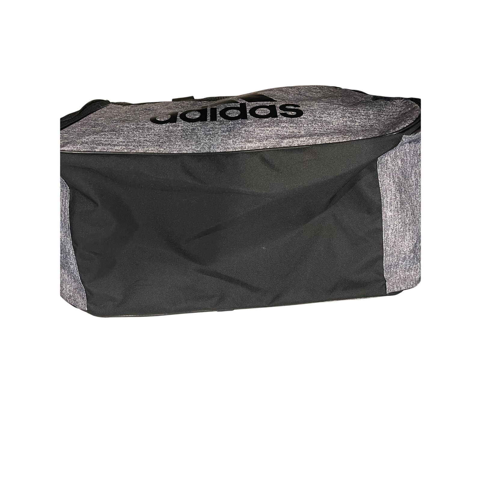 Adidas Adidas Defender Small Gray Black Gym Bag 18"x10"x12" Size ONE SIZE - 5 Thumbnail