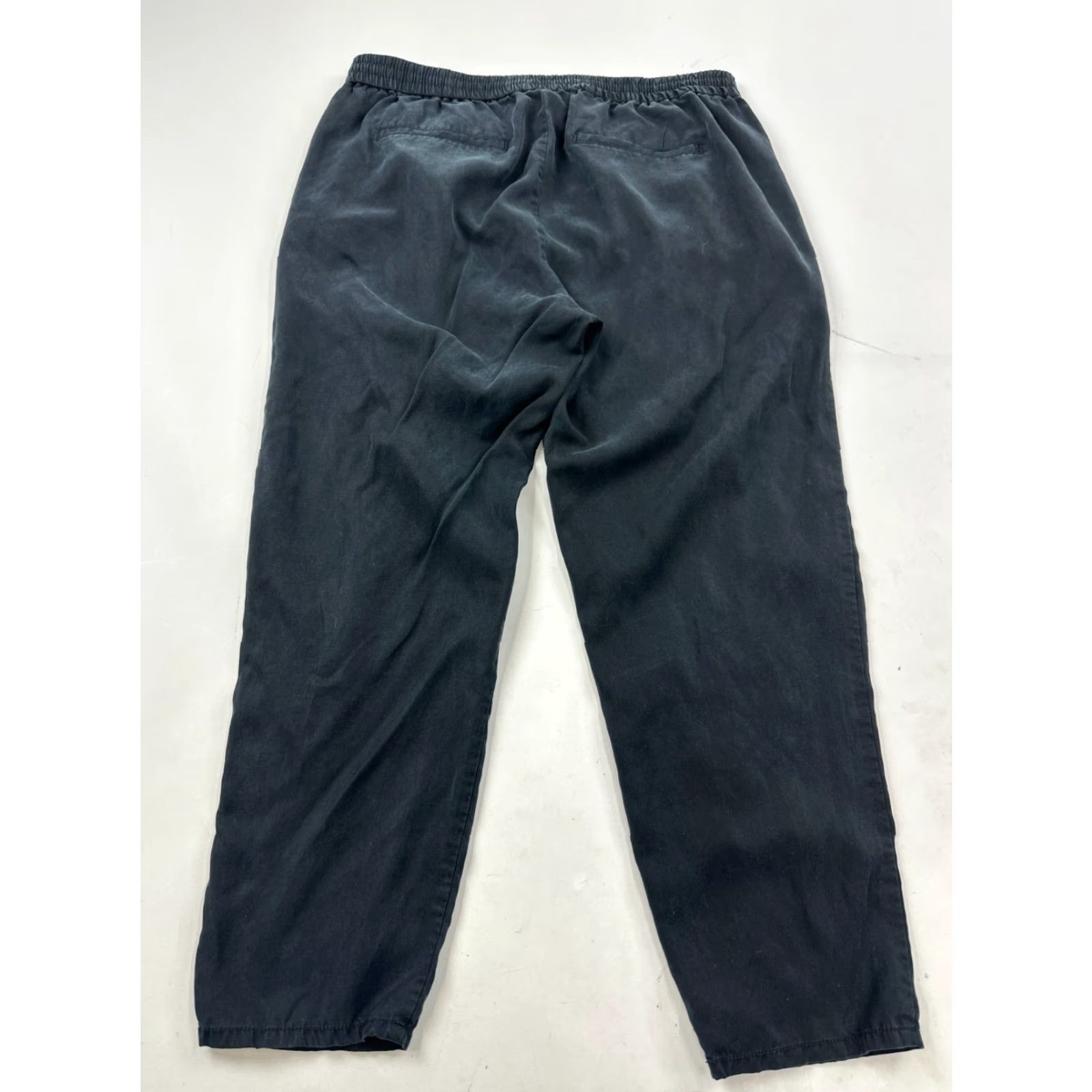 Gap Gap Pants Women Large Black Trouser Straight Leg Pocket Elastic Waist Drawstring Size 36" / US 14 / IT 50 - 2 Thumbnail