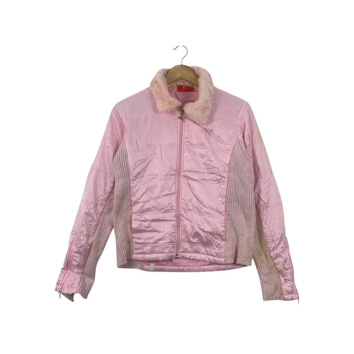 Puma PUMA x JASPO JAPAN Light Puffer Pink Faux Fur Jacket Outdoor Size L / US 10 / IT 46 - 1 Thumbnail