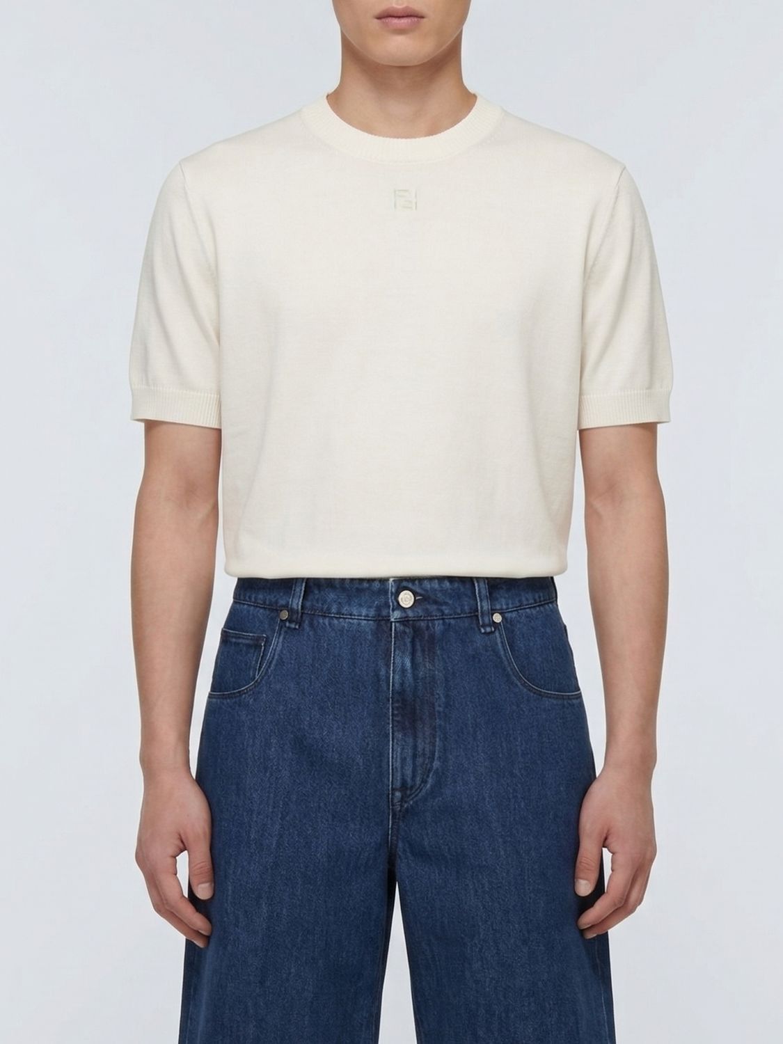 Fendi Fendi Sweater Men White Size US S / EU 44-46 / 1 - 1 Thumbnail