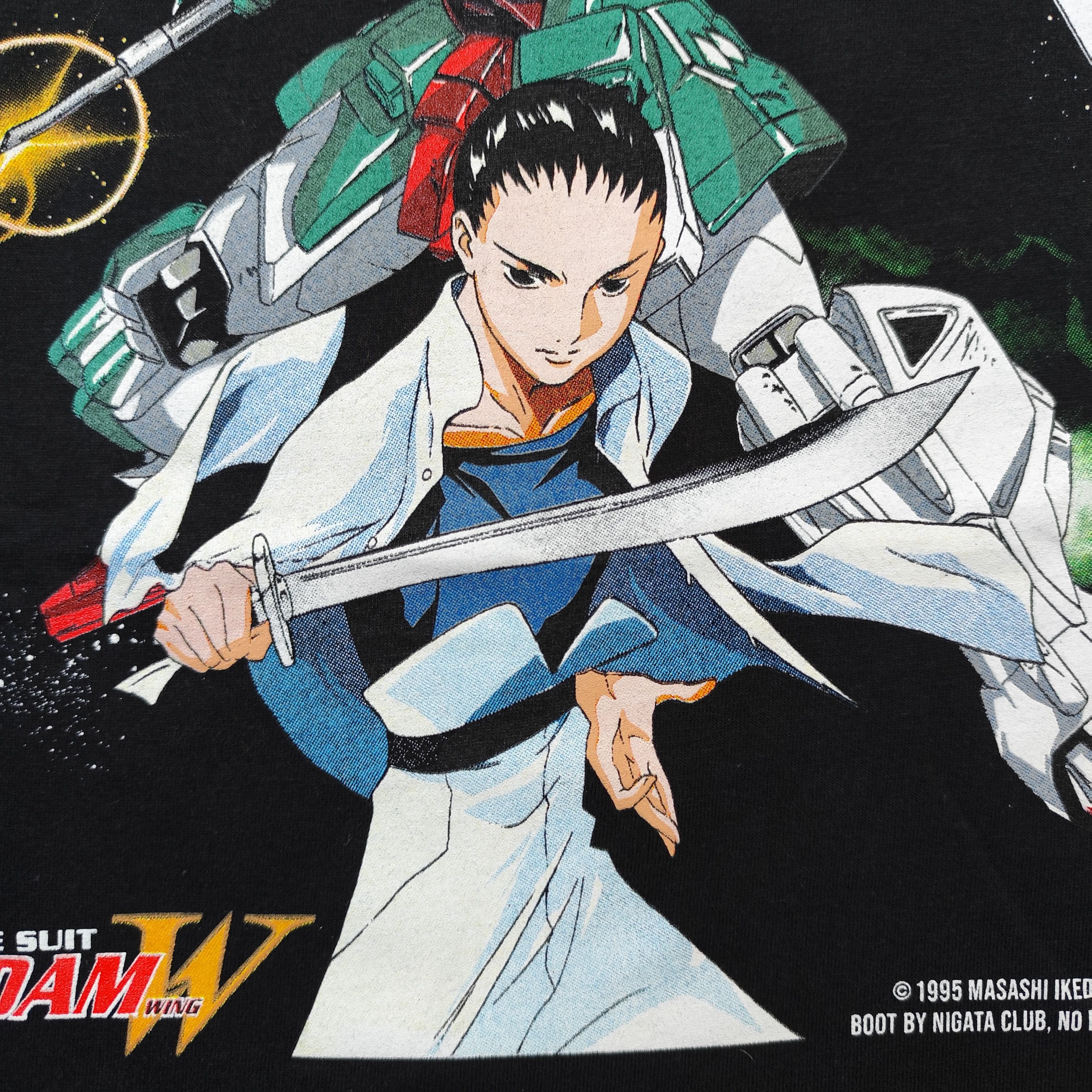 Anime × Vintage Anime Mobile Suit Gundam Wing Nataku Chang Wufei Rare Tee Size US XL / EU 56 / 4 - 5 Thumbnail